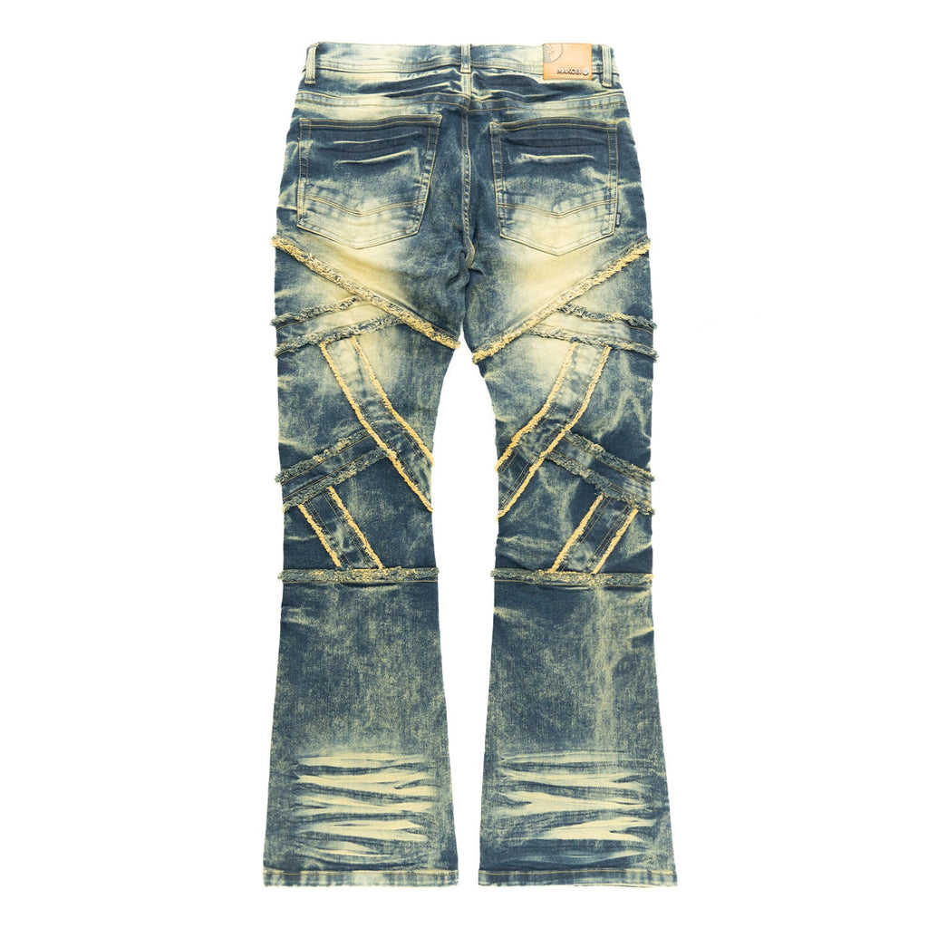 Pants | M1908 Veneta Stacked Jeans - Dark Wash