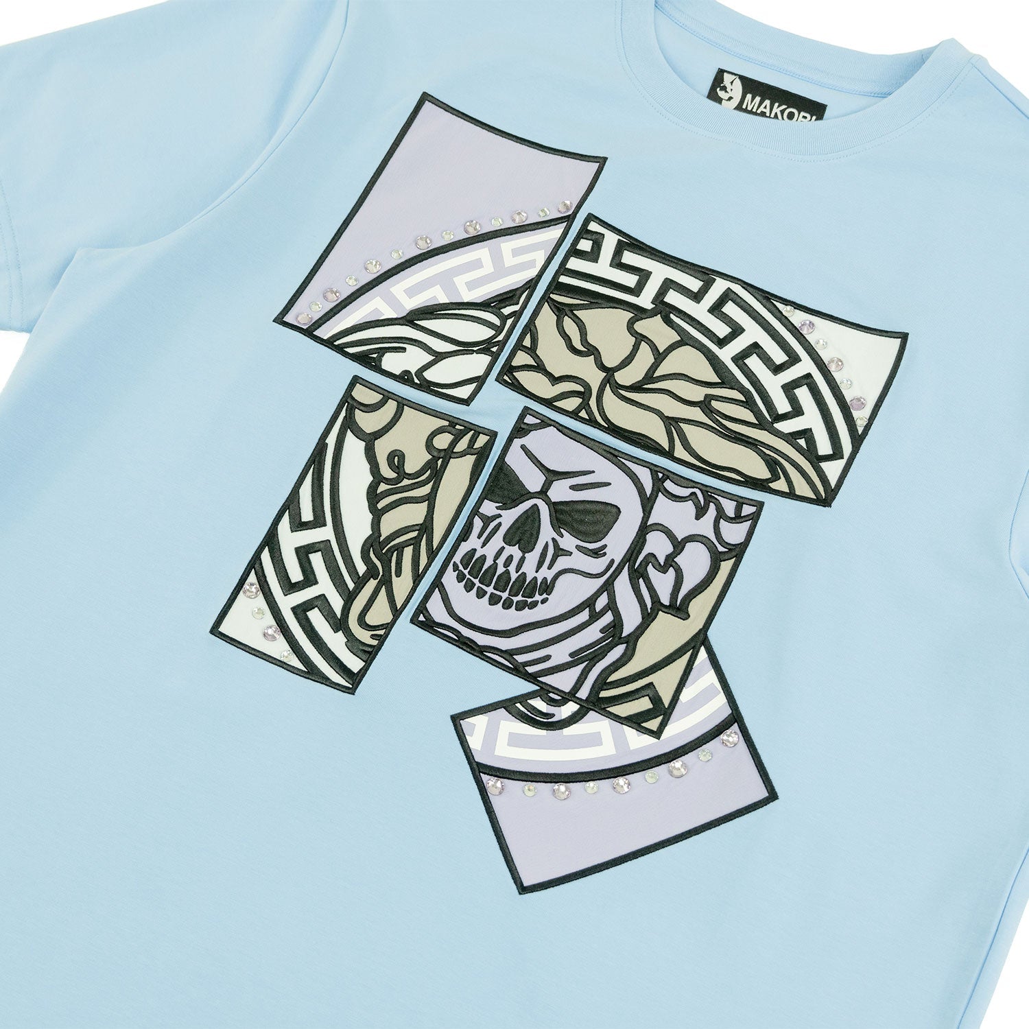Jersey Shirt | M193 Bianco Medusa Tee - Light Blue
