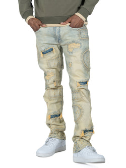 Makobi Mancini Jeans, Dirt, worn by model