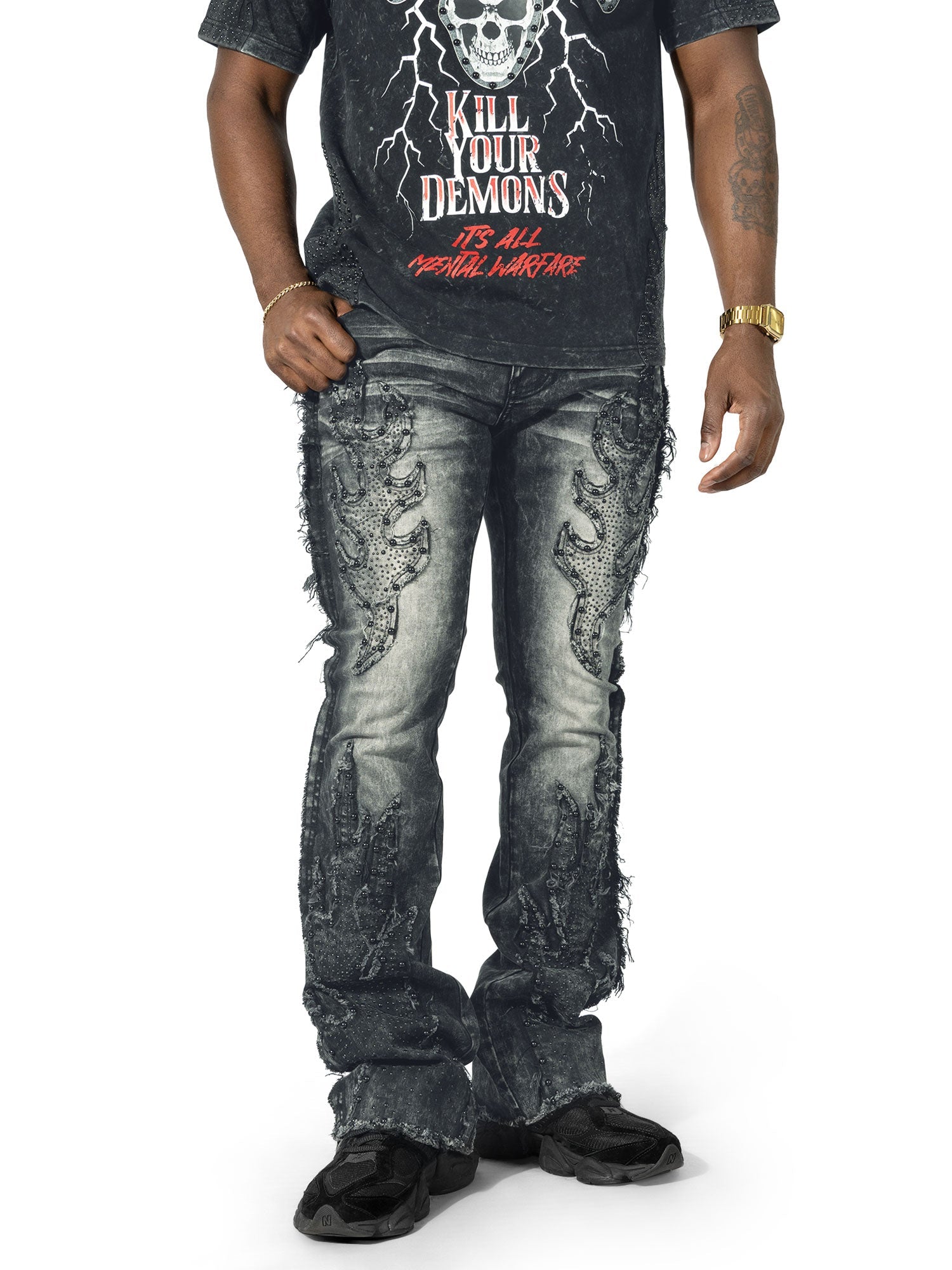 M1959 Tesoro Stacked Jeans - Black