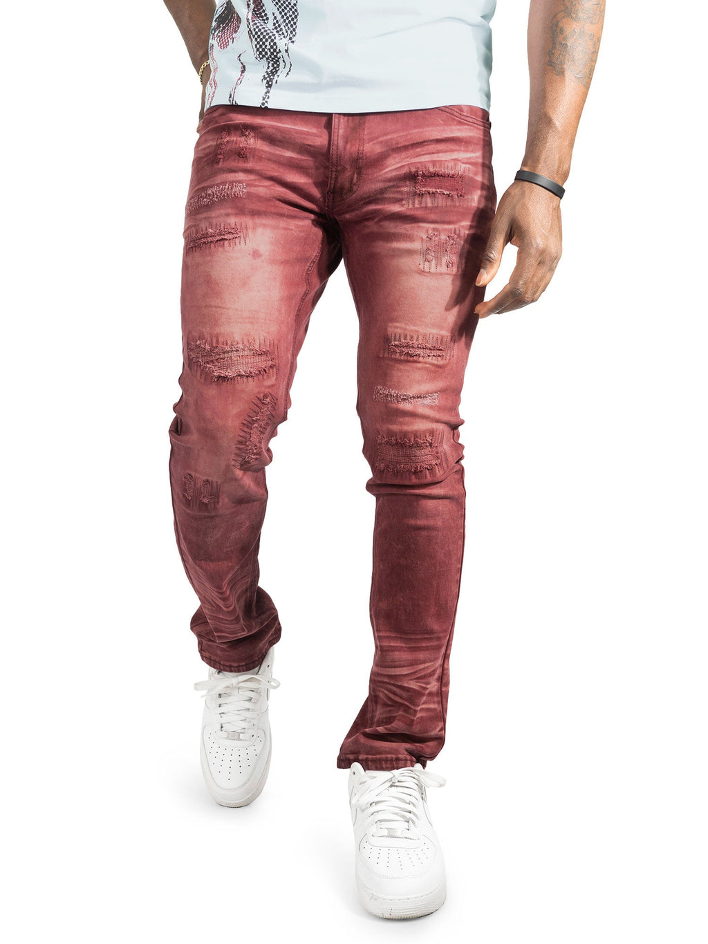 Pants | M1975 Lorenzo Jeans - Burgundy