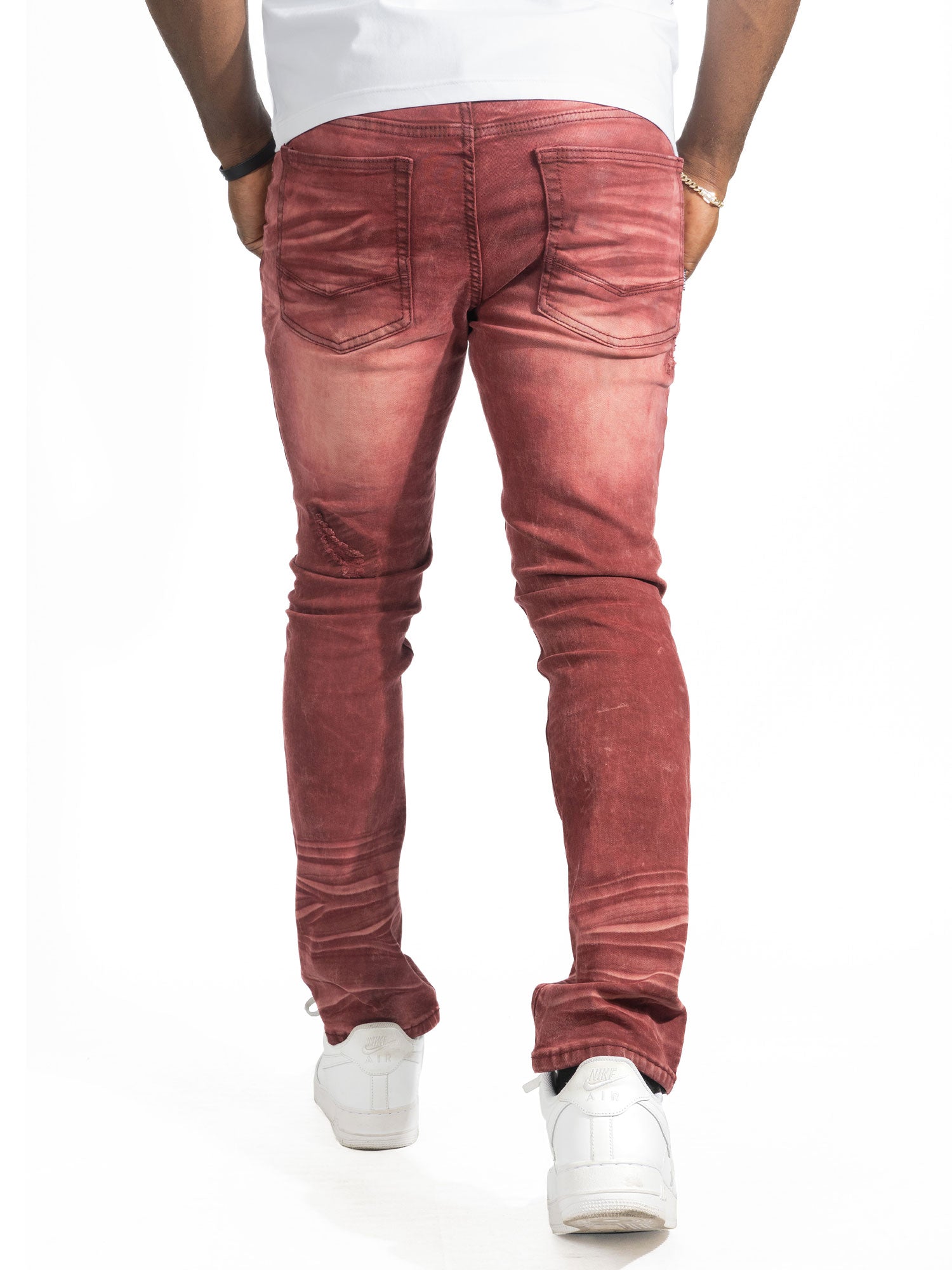 Pants | M1975 Lorenzo Jeans - Burgundy
