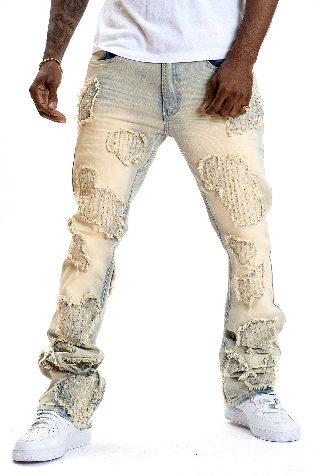 M1978 Romano Stacked Jeans - Light Wash