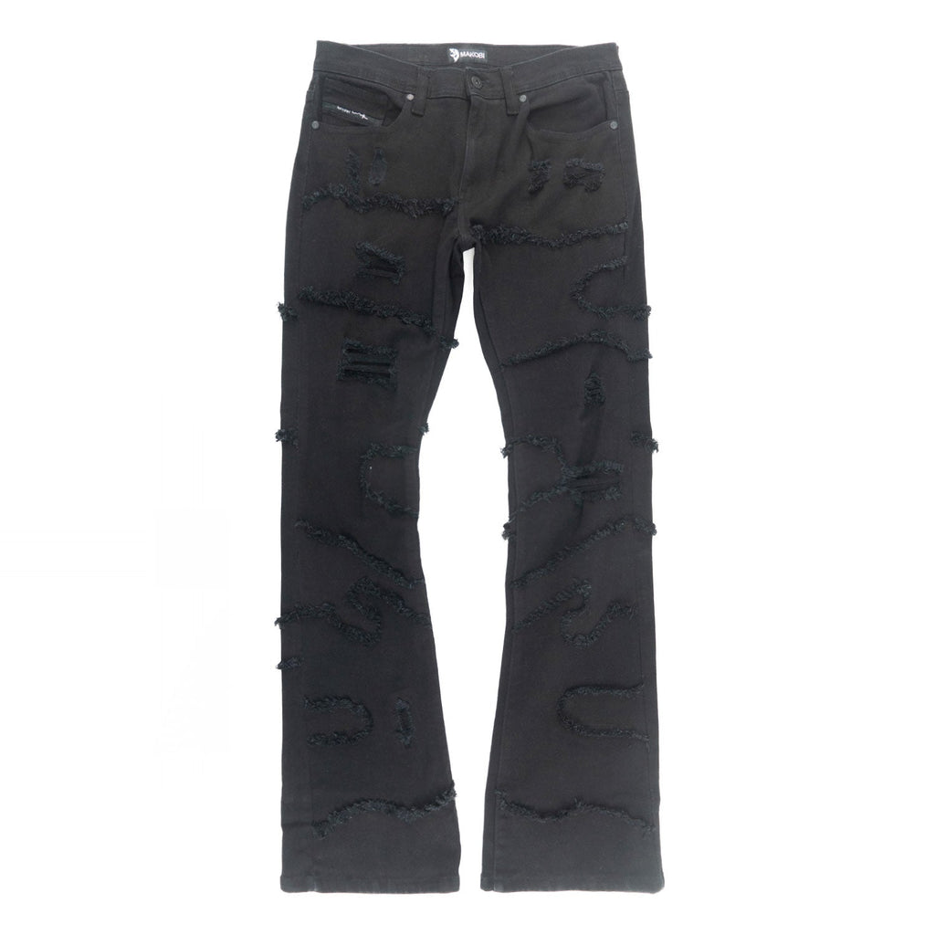 Stacked Pants |M1984 Pastoni Jeans -  Jet Black