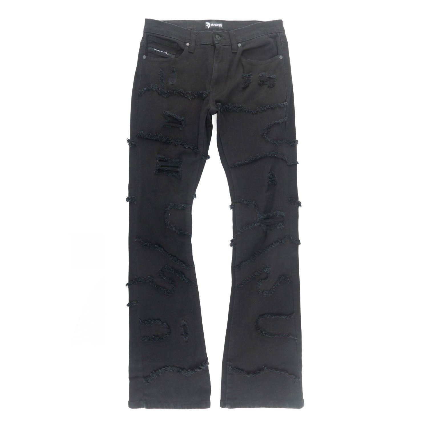 Stacked Pants |M1984 Pastoni Jeans -  Jet Black