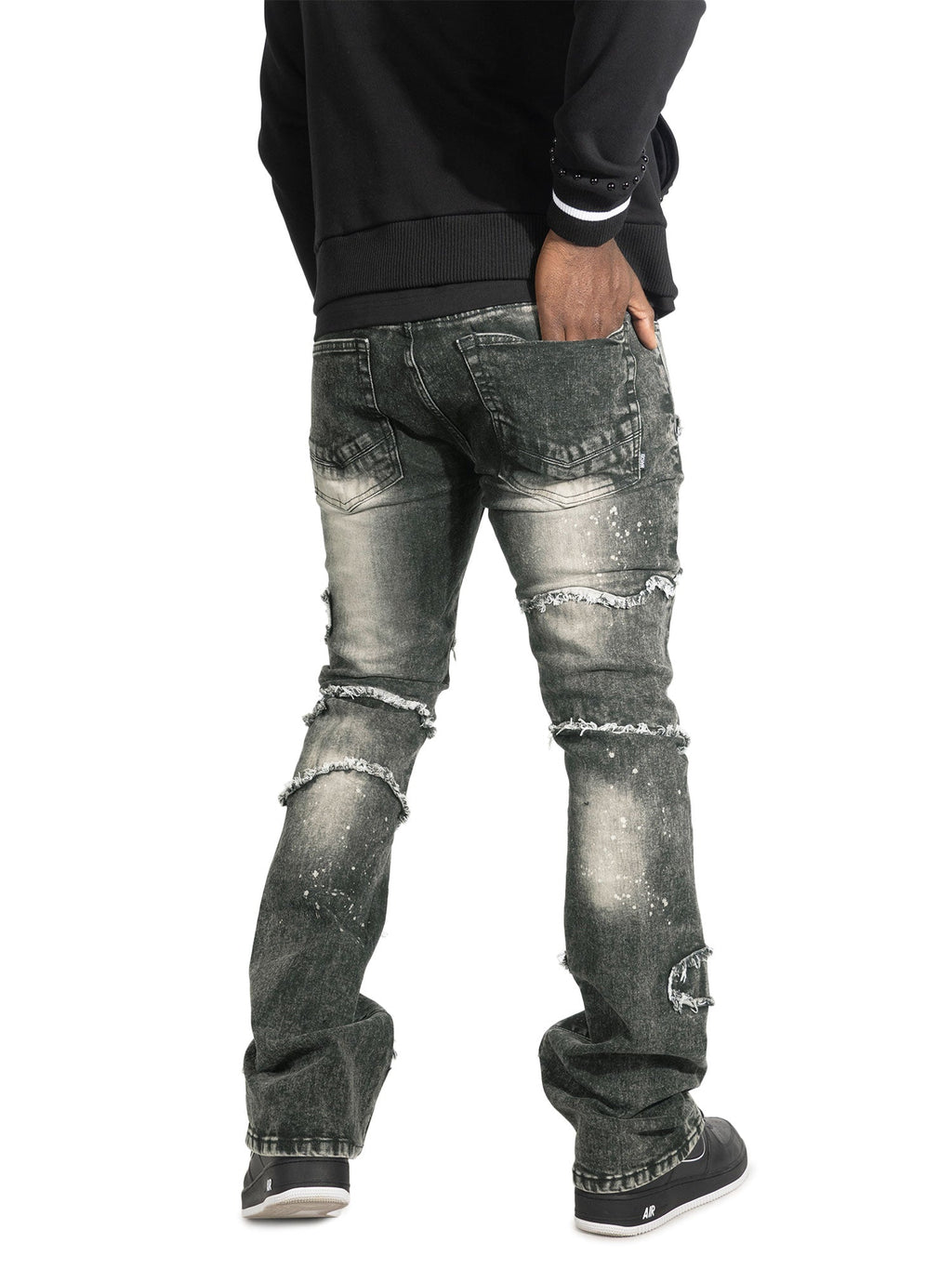 Stacked Pants |M1984 Pastoni Jeans -  Black Wash