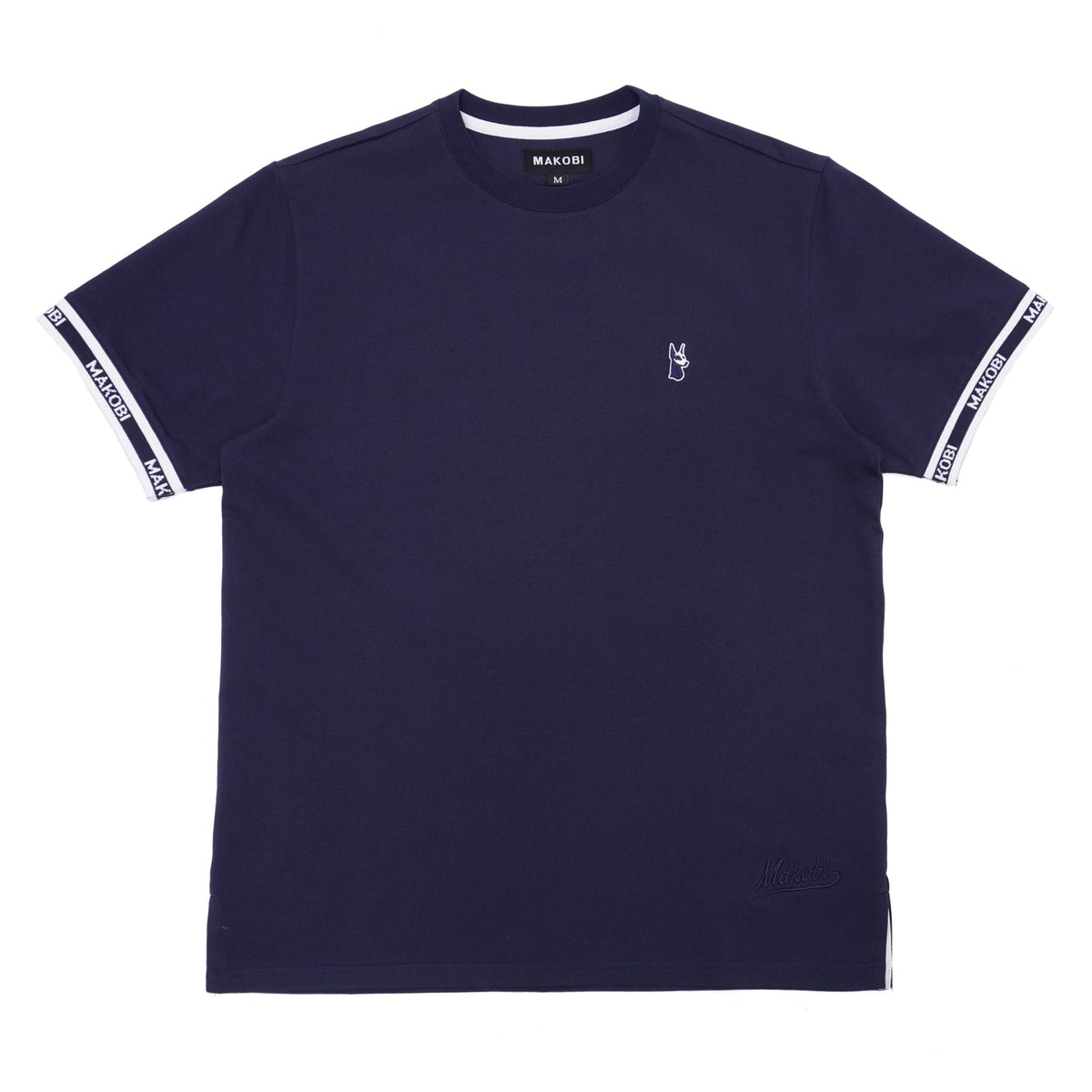 Makobi Essential Spring Tee in Navy, front view
