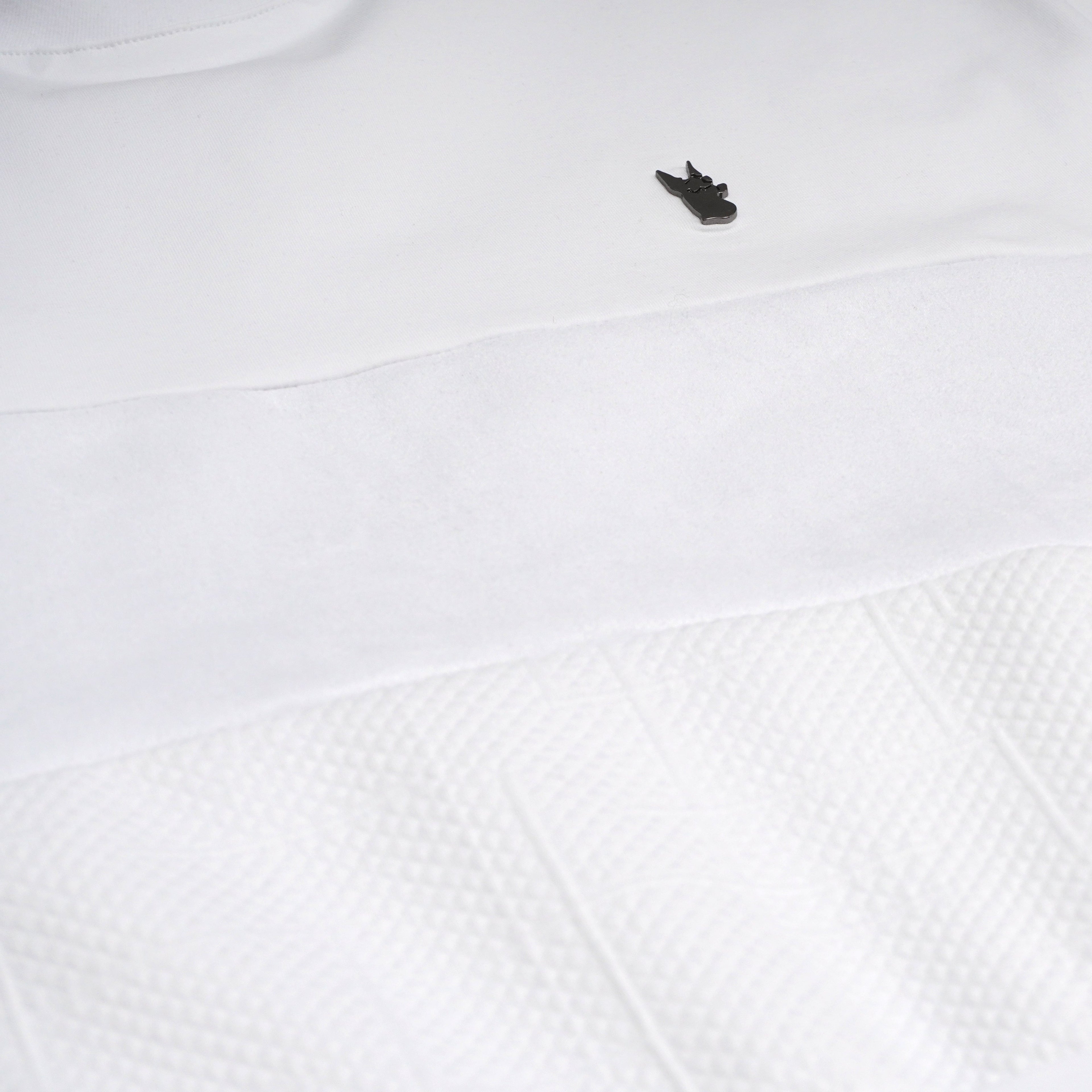 M277 Makobi Layered Jacquard Tee - White