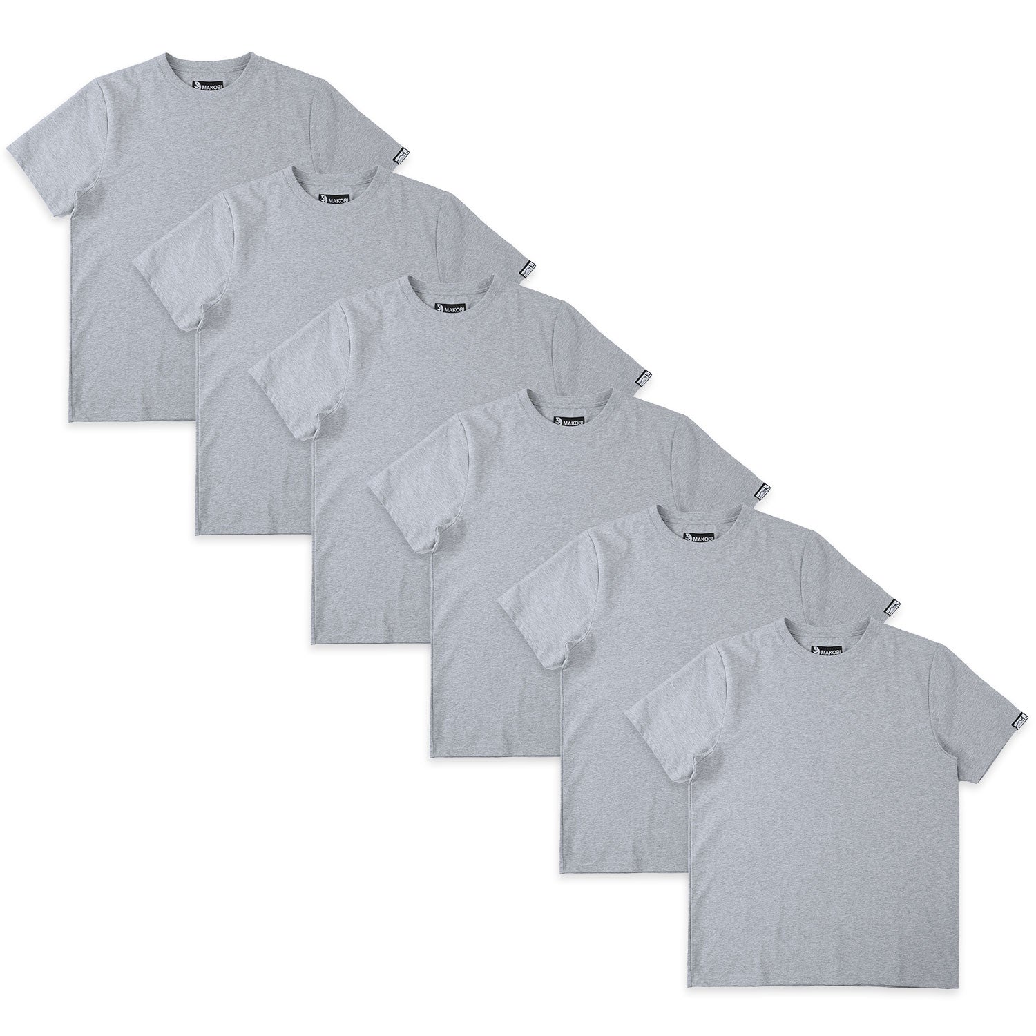 Tee | M303 Makobi Essentials Bundle of 6 - Gray
