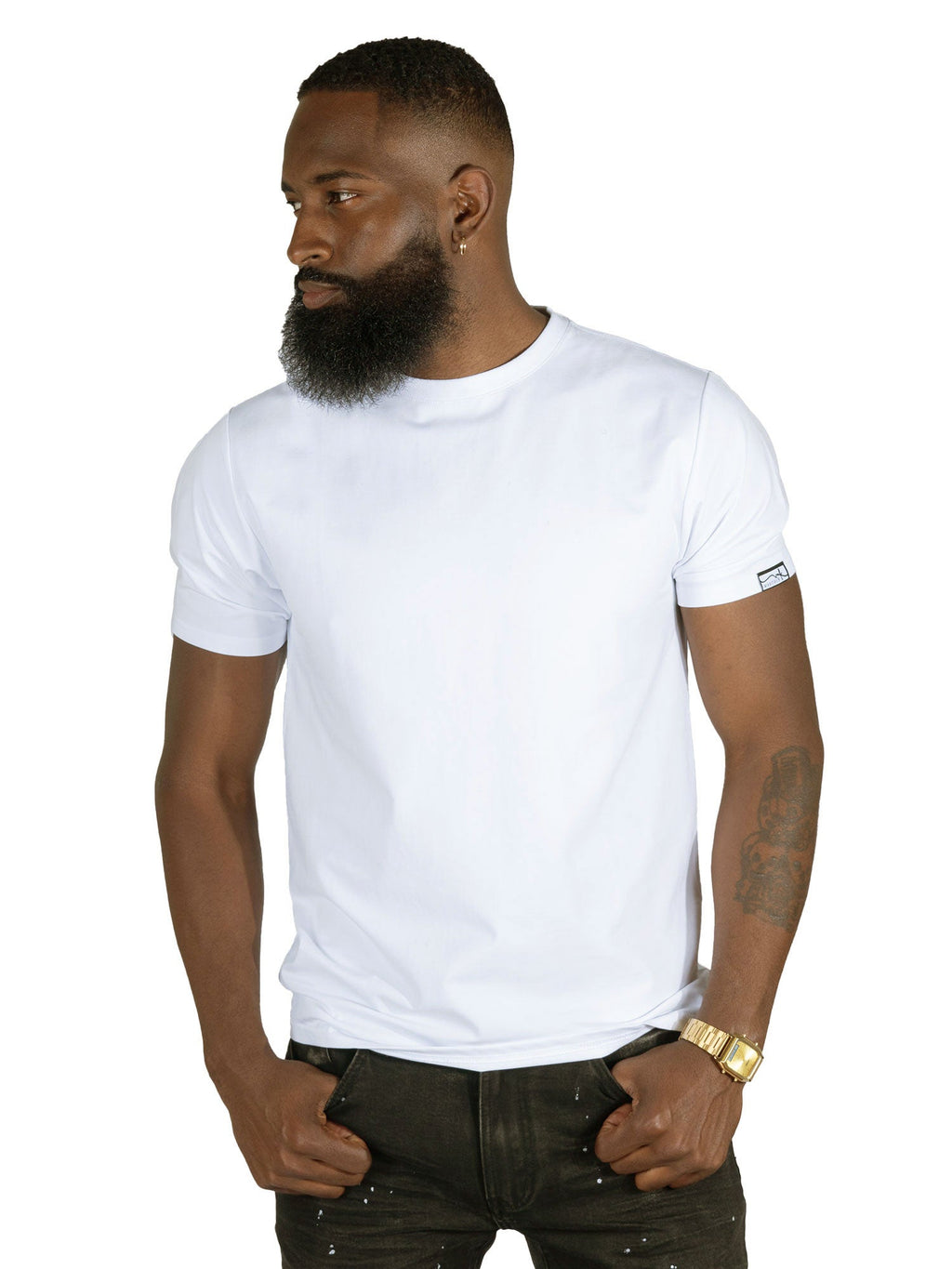 M303 Essential Heavyweight Crewneck Tee -  White