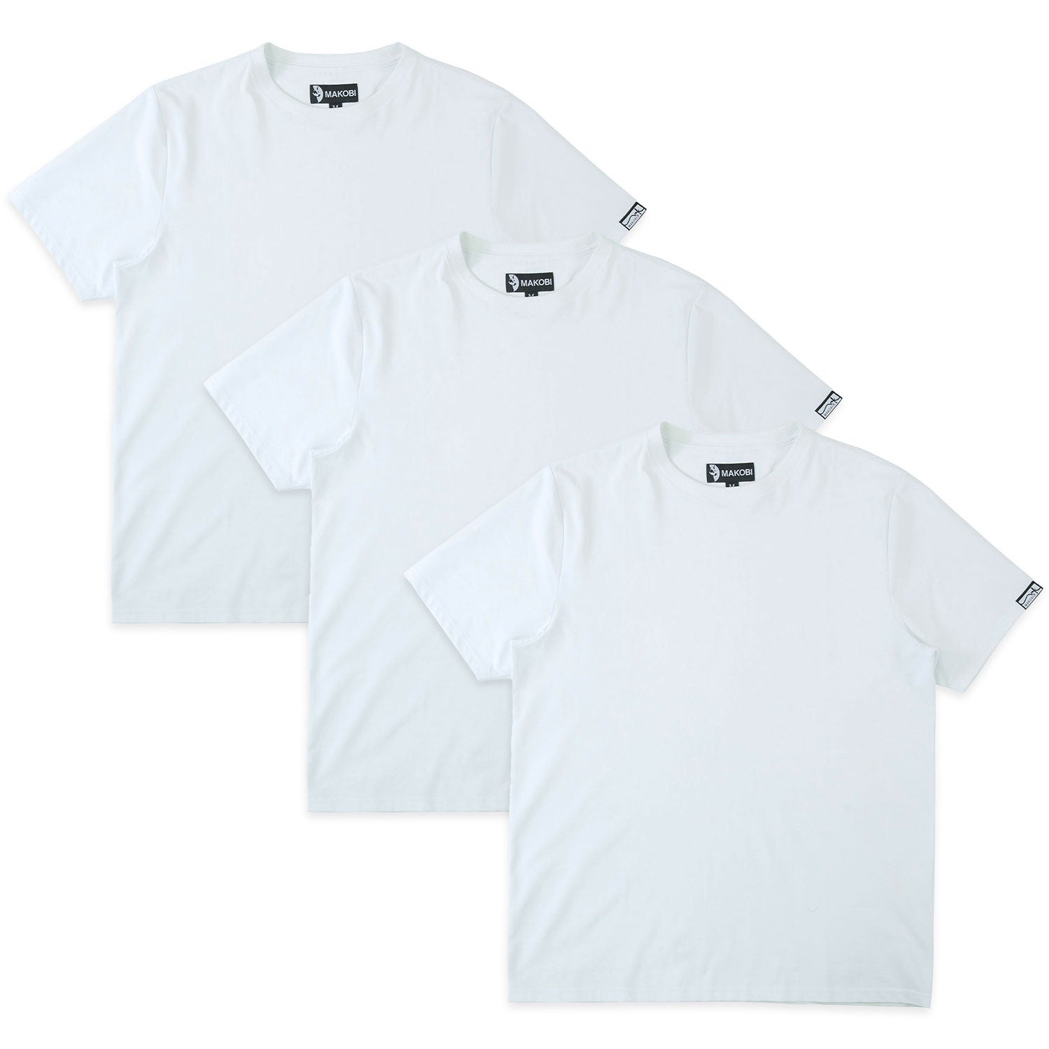 TEES | M303 Makobi Essentials Bundle of 3 - White