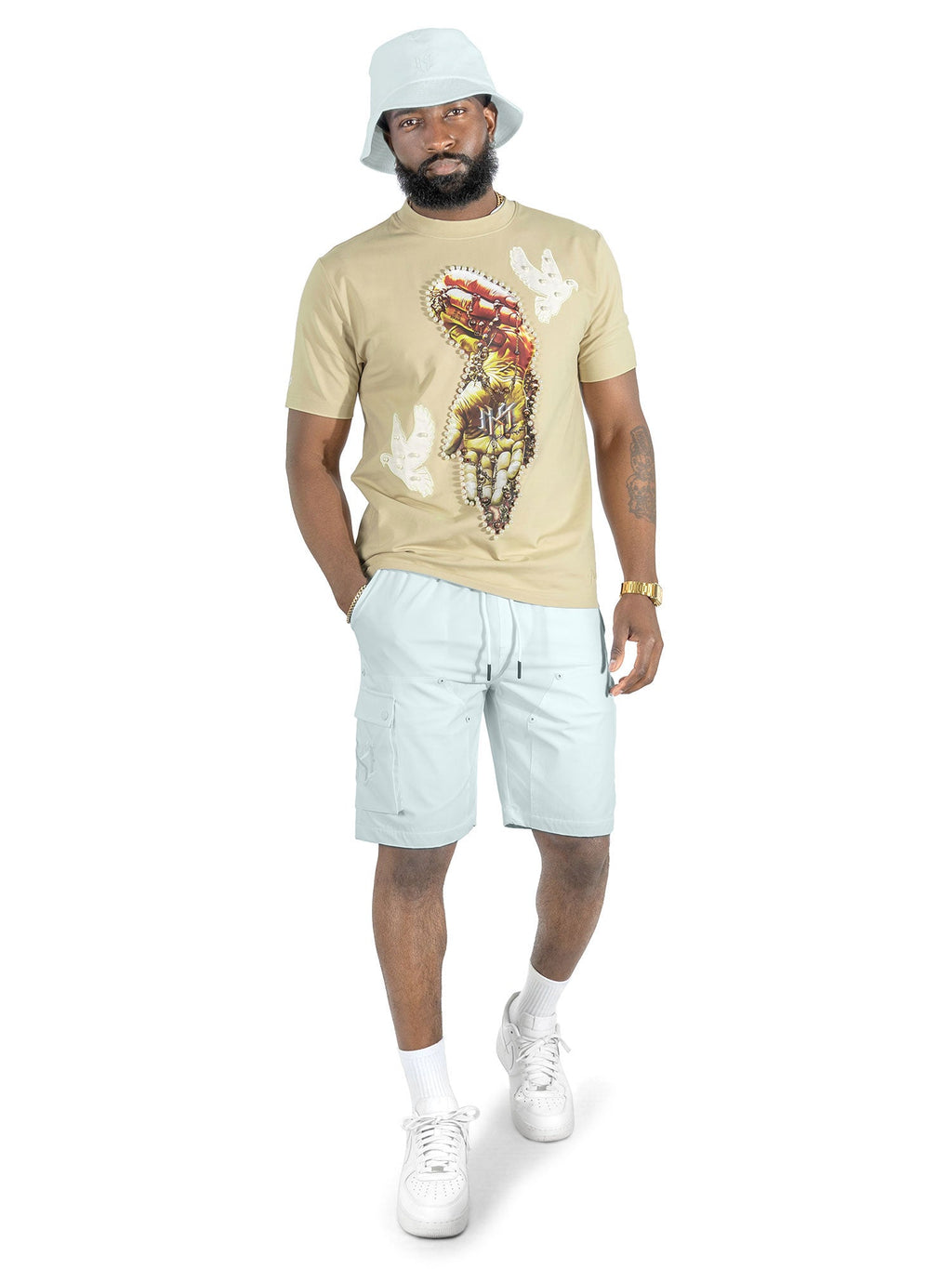 Jersey Shirt | M309 Rosario Tee - Khaki