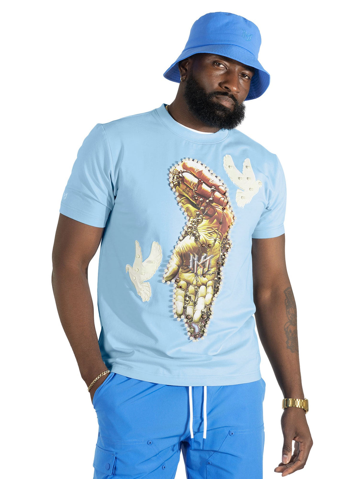 Jersey Shirt | M309 Rosario Tee - Blue