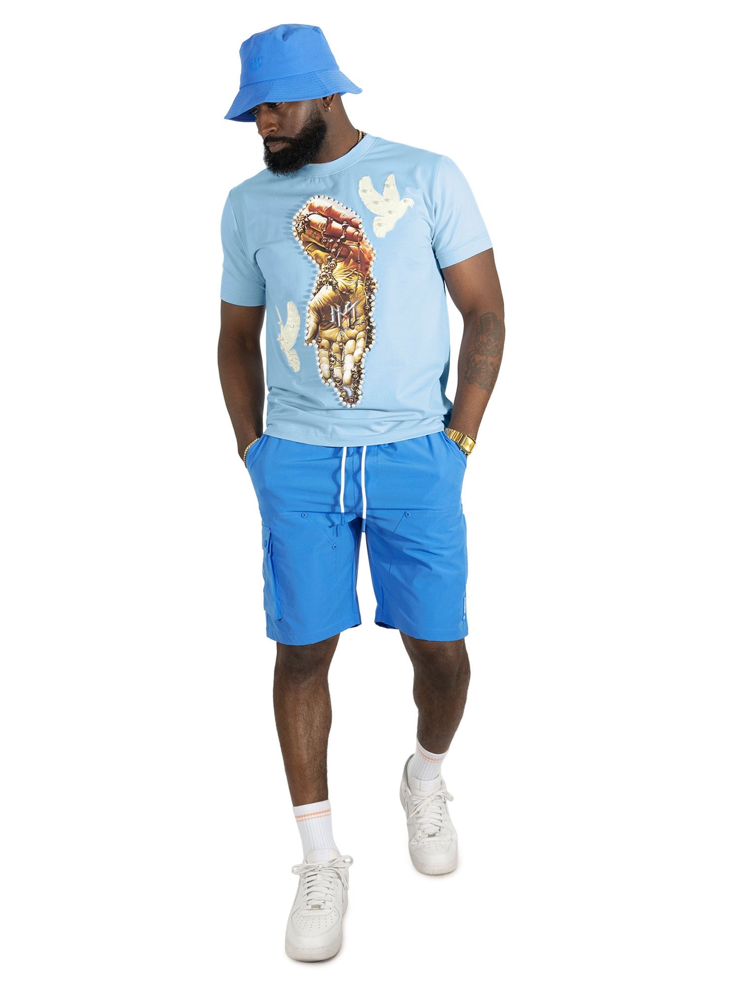 Jersey Shirt | M309 Rosario Tee - Blue