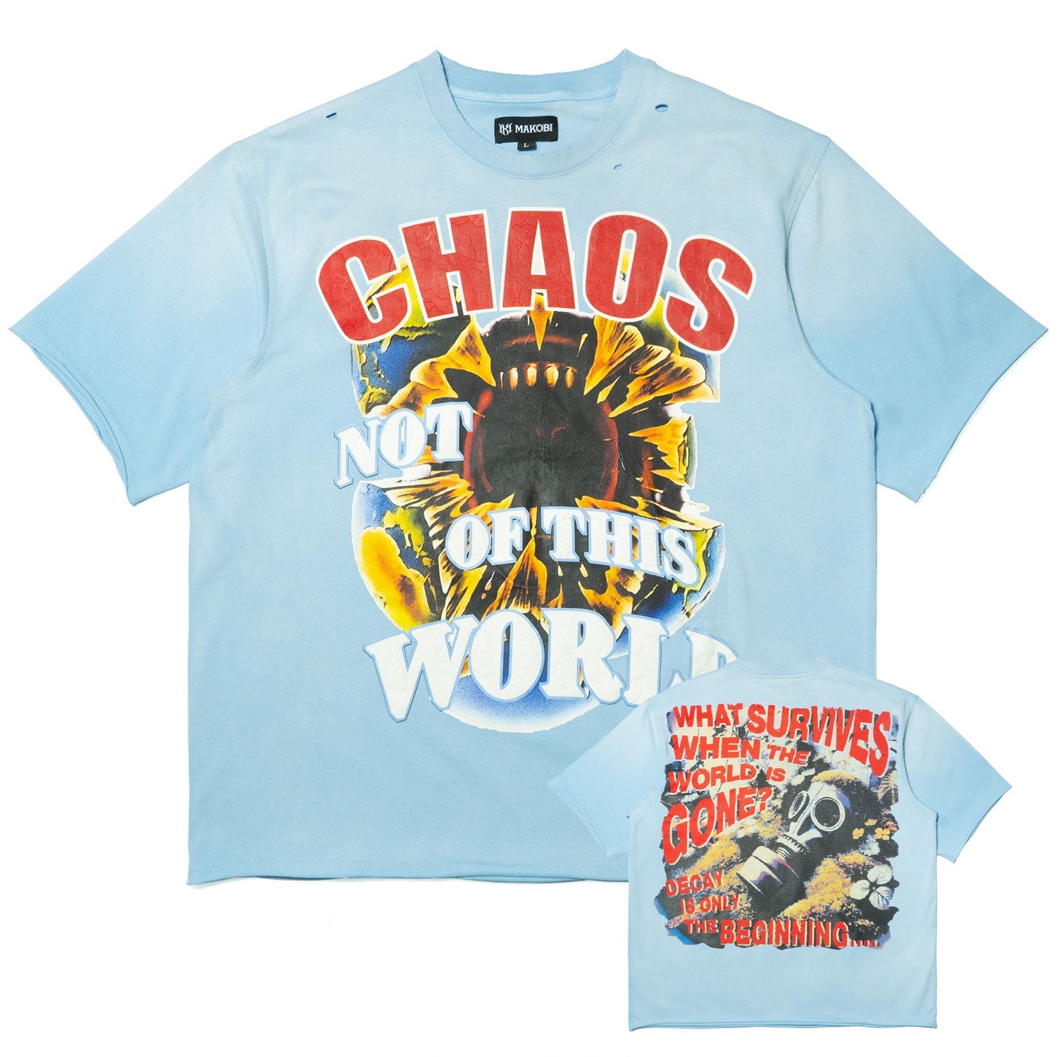 M318 Chaos Oversized T-shirt - Blue