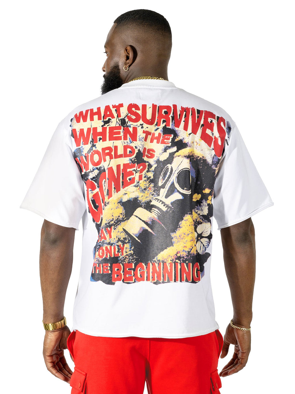 M318 Chaos Oversized T-shirt - White