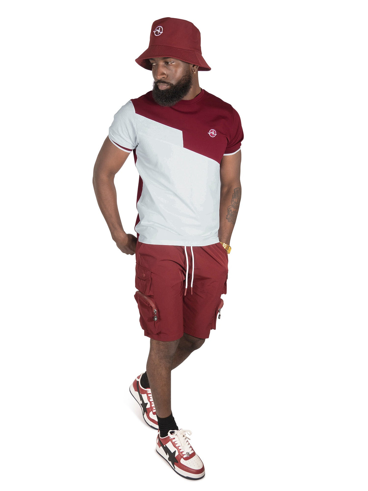 M347 Lombardi Tee - Burgundy