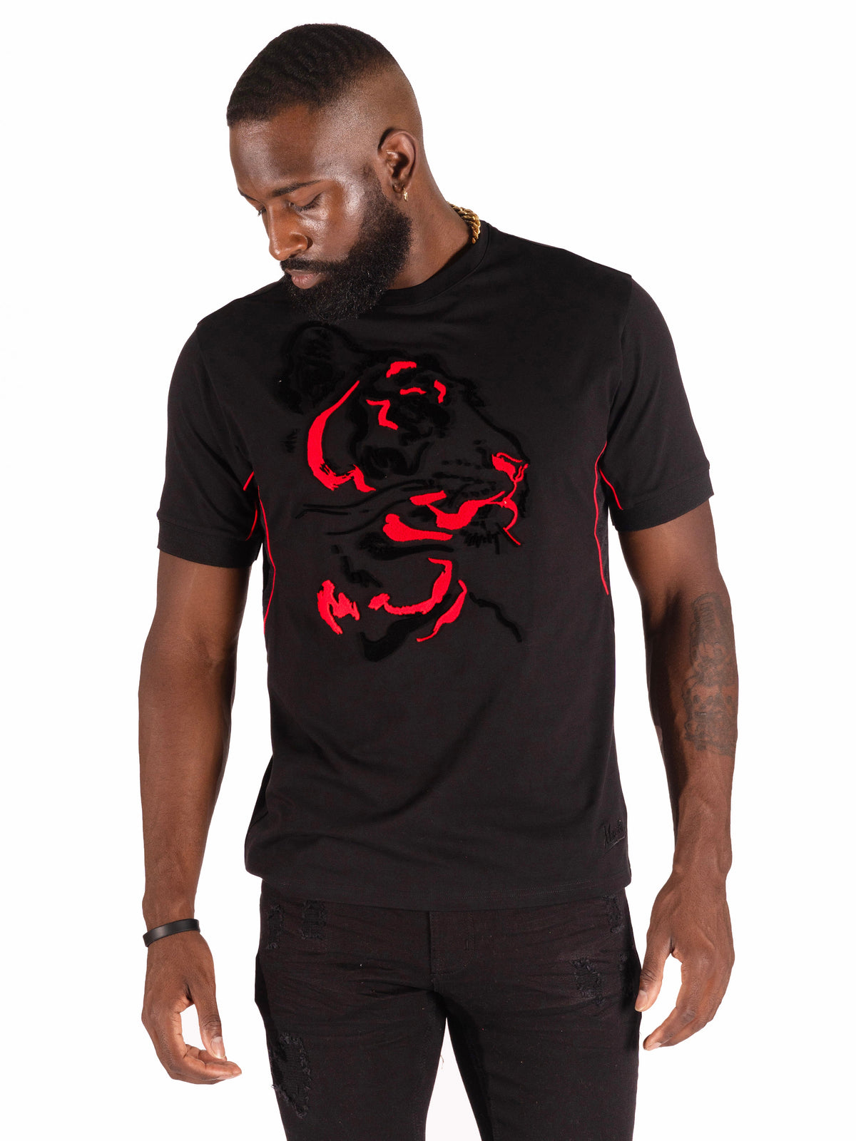 Makobi Gabana Tiger Tee, Black, product front