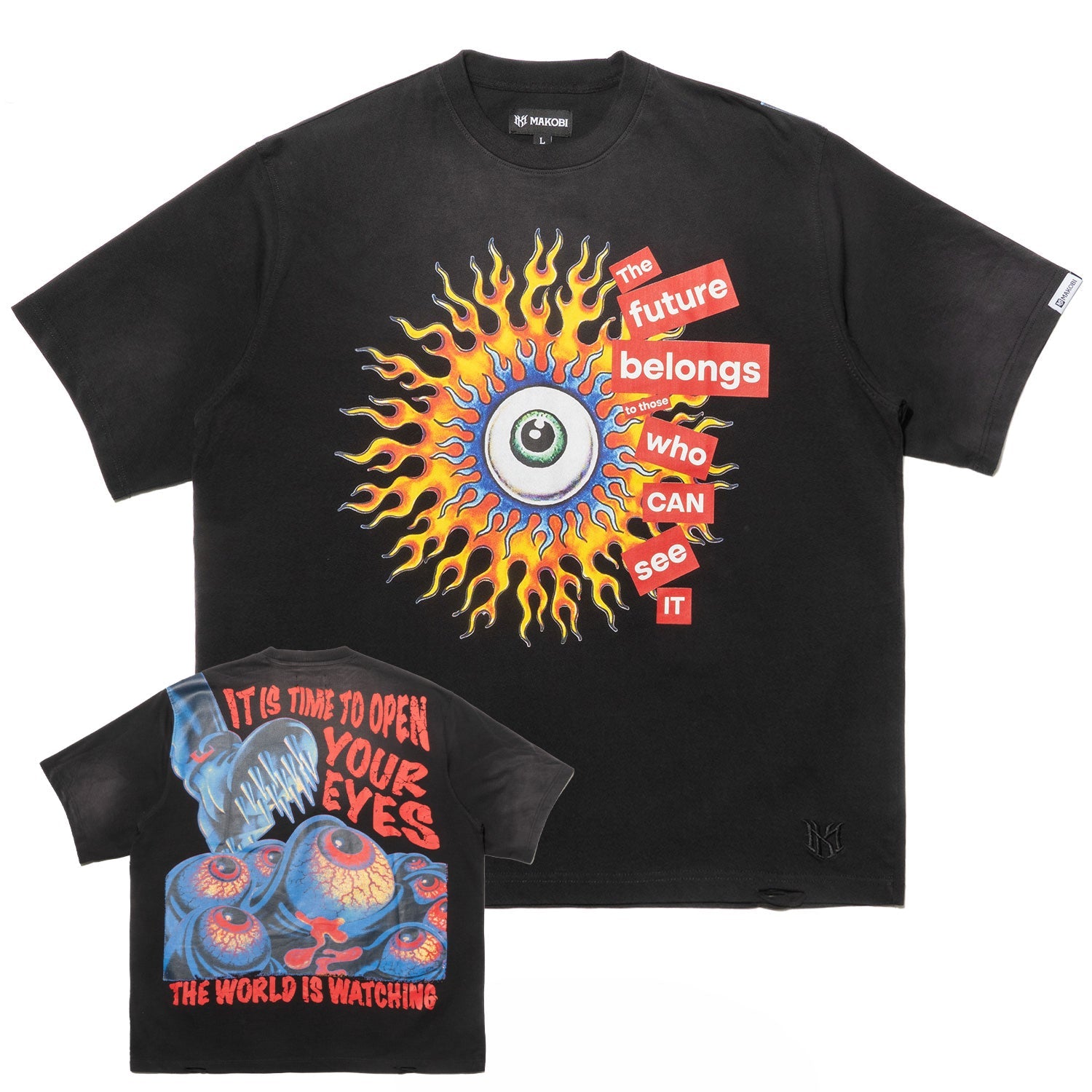 M360 The World is Watching Oversized T-shirt - Black