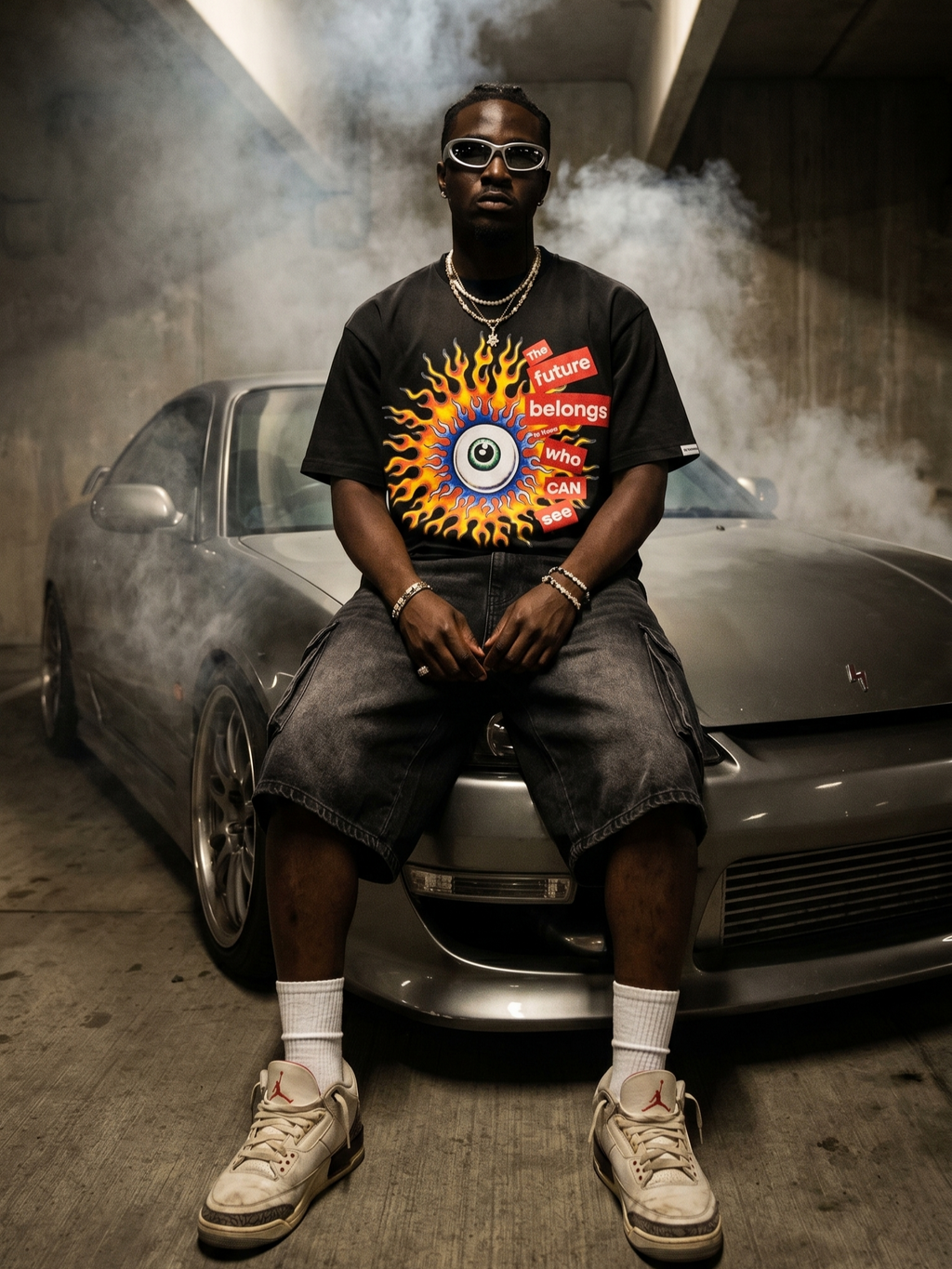 M360 The World is Watching Oversized T-shirt - Black