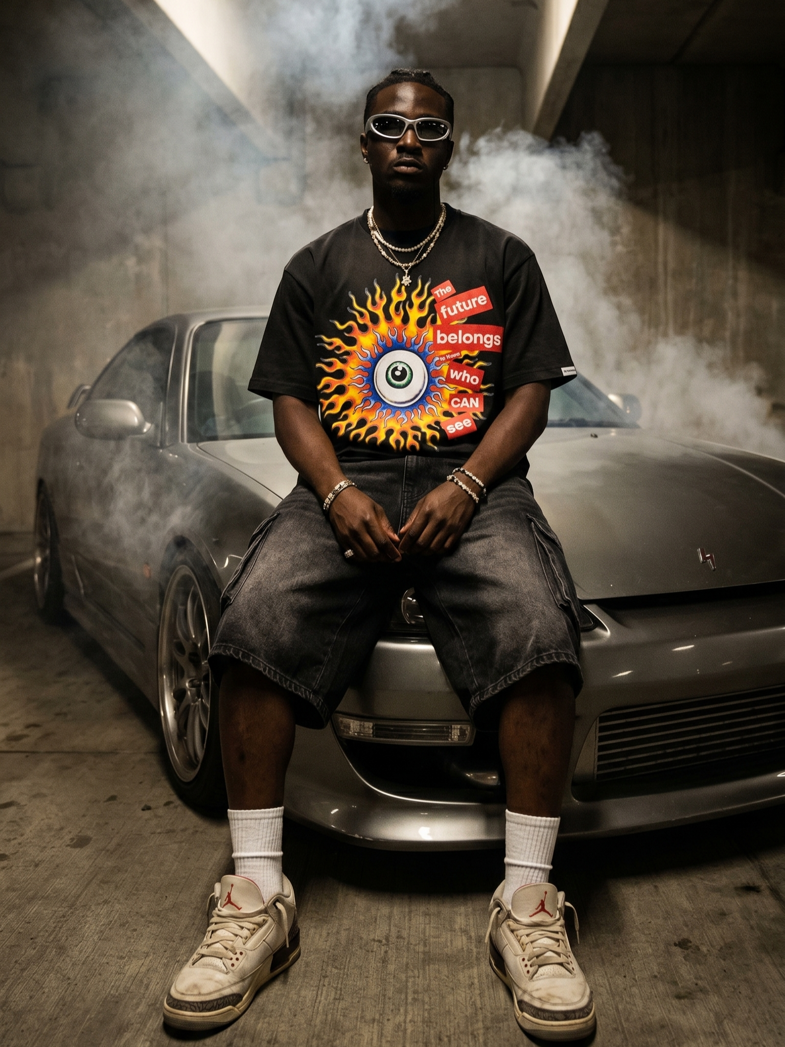 M360 The World is Watching Oversized T-shirt - Black