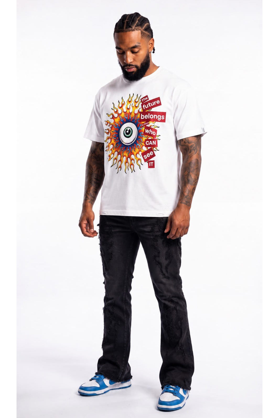 M360 The World is Watching Oversized T-shirt - White