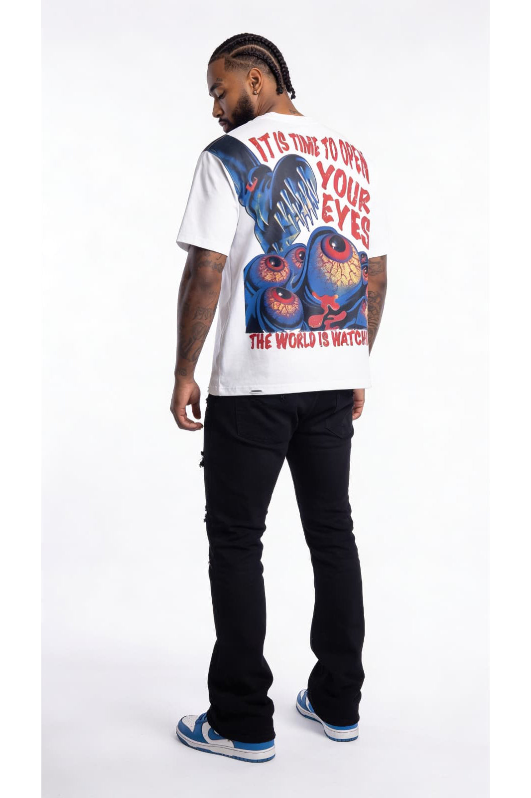 M360 The World is Watching Oversized T-shirt - White