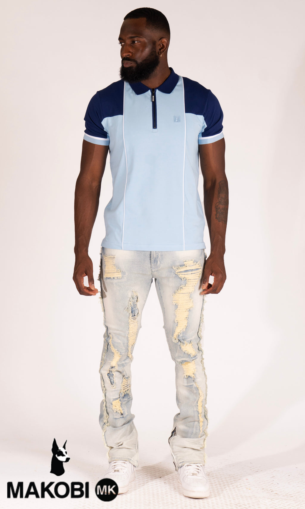 M364 Lorini Polo Shirt - Blue