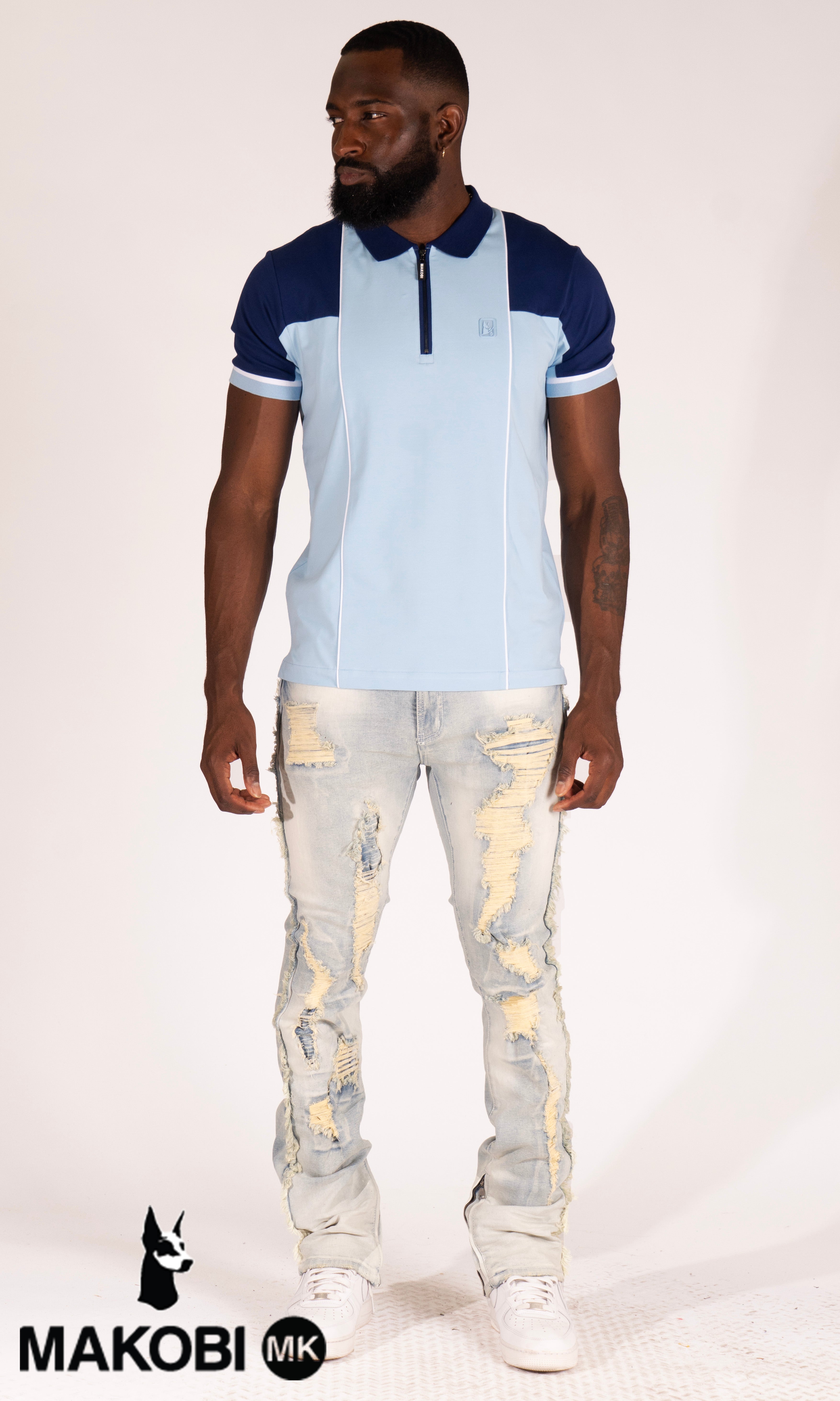 M364 Lorini Polo Shirt - Blue