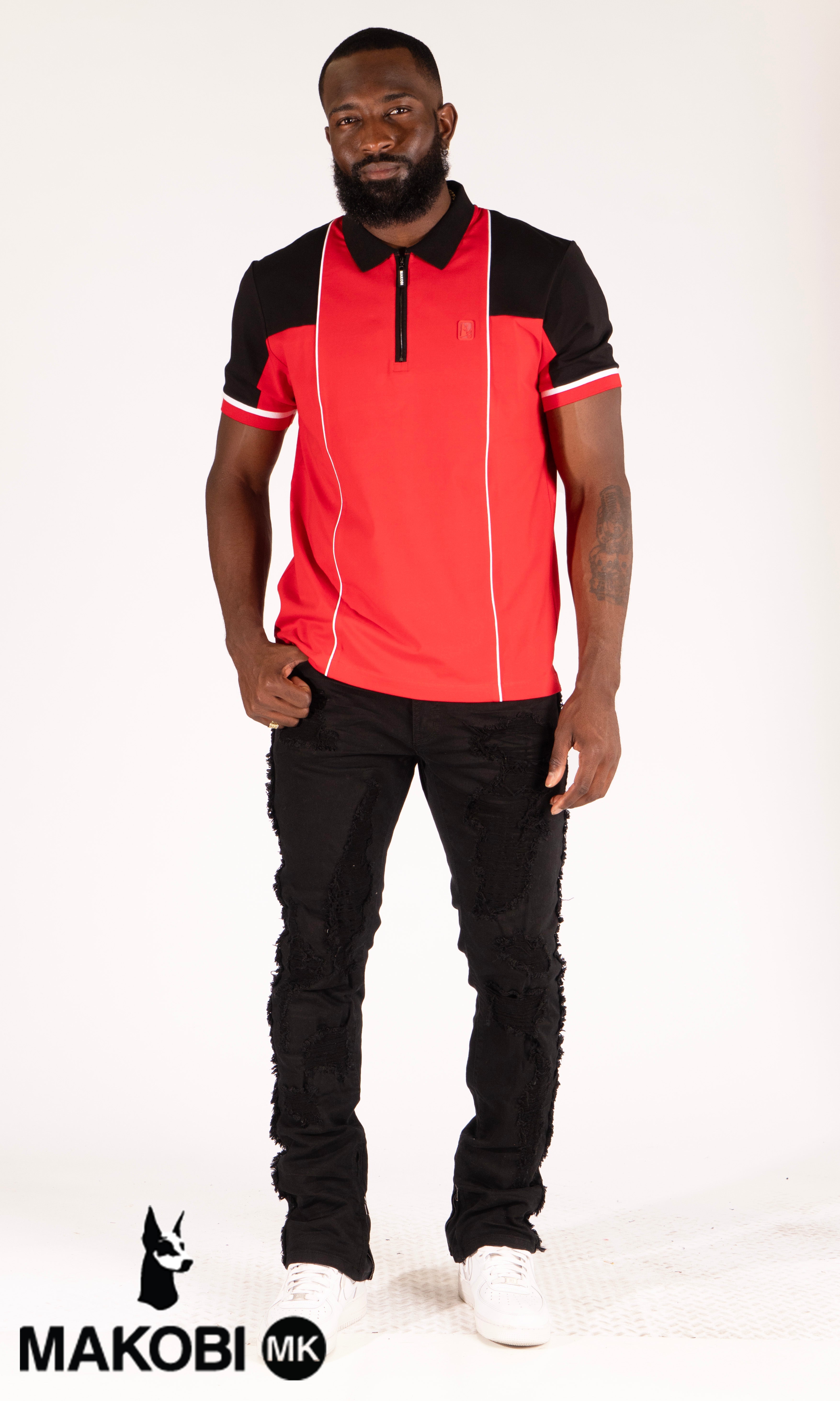 M364 Lorini Polo Shirt - Red