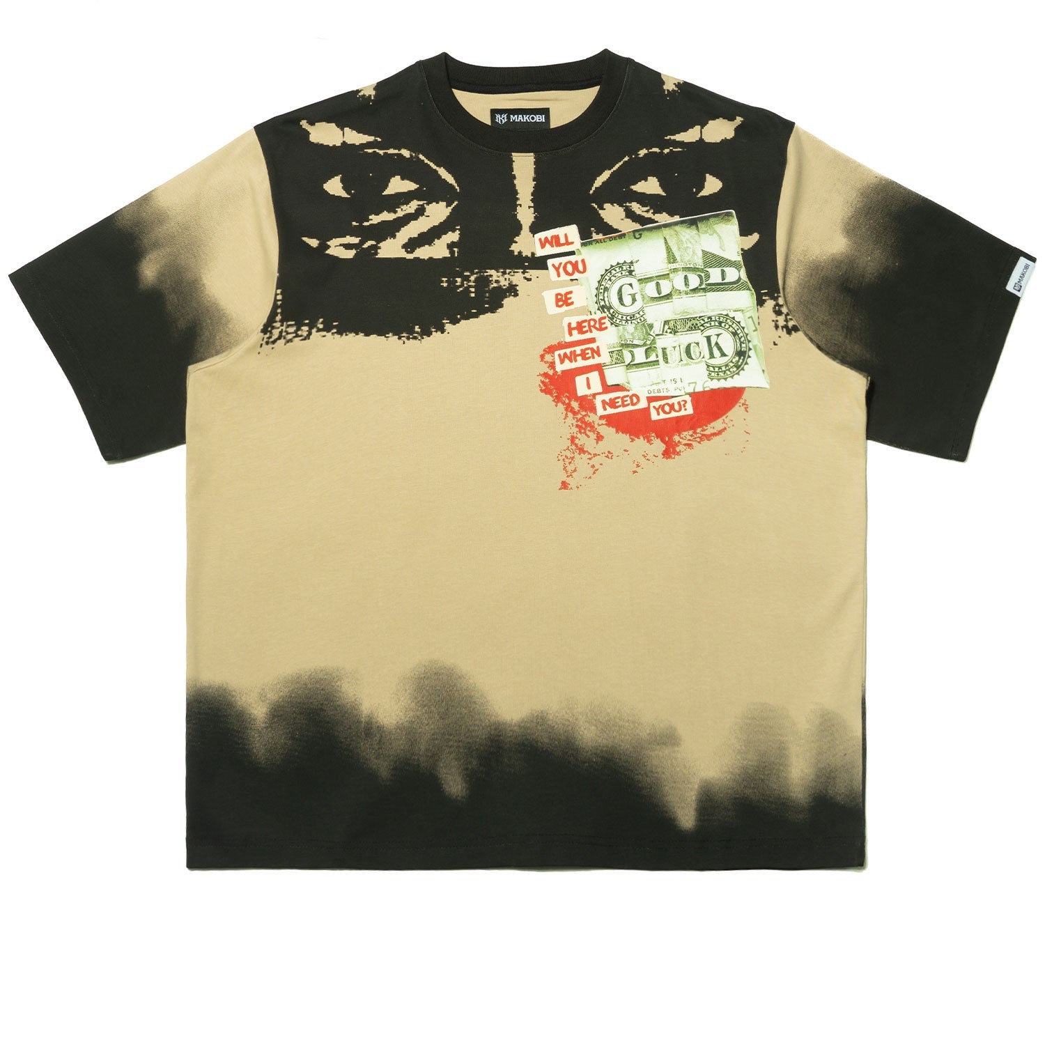 M369 Good Luck Money Tee - Khaki