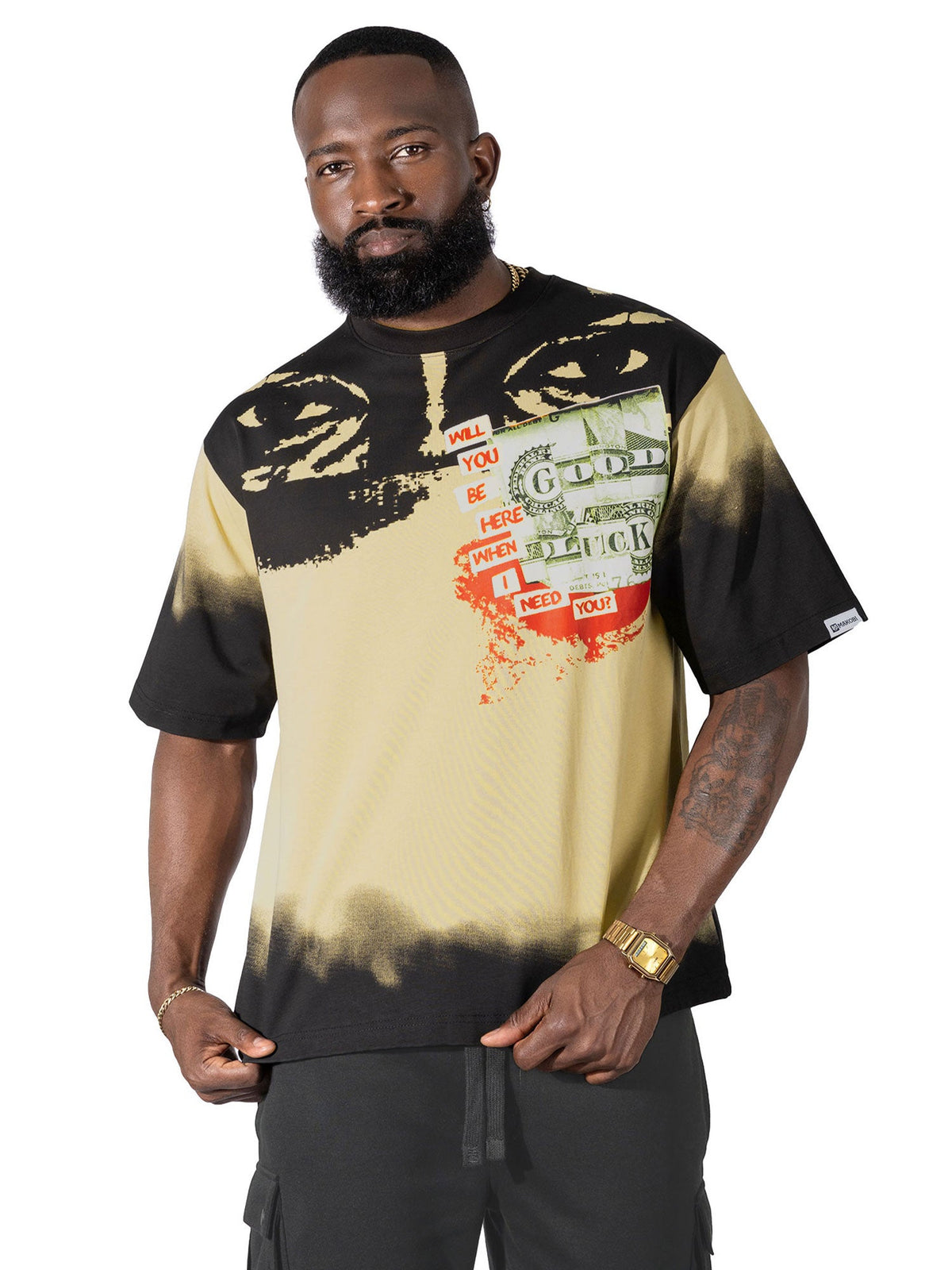 M369 Good Luck Money Tee - Khaki