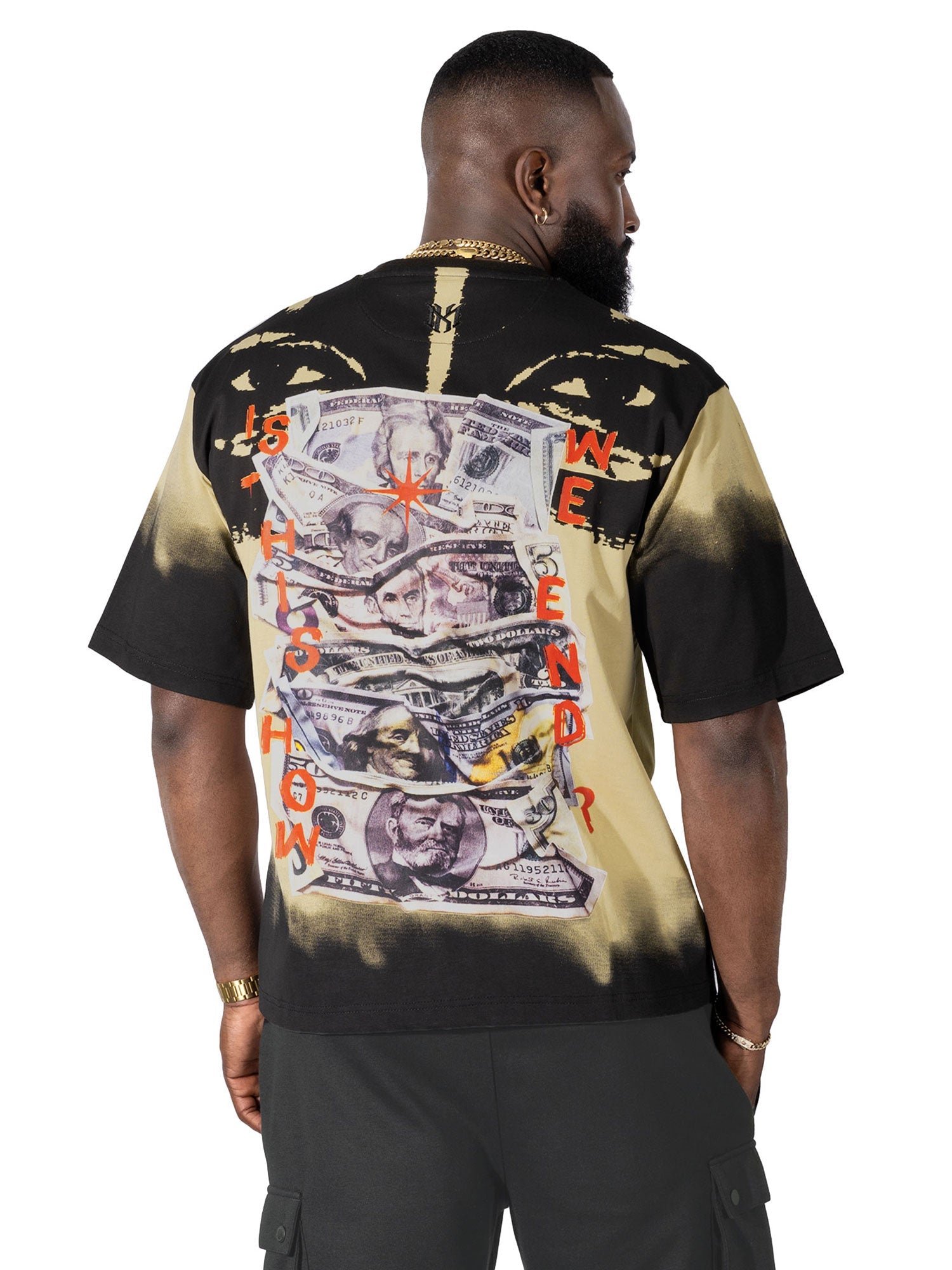 M369 Good Luck Money Tee - Khaki