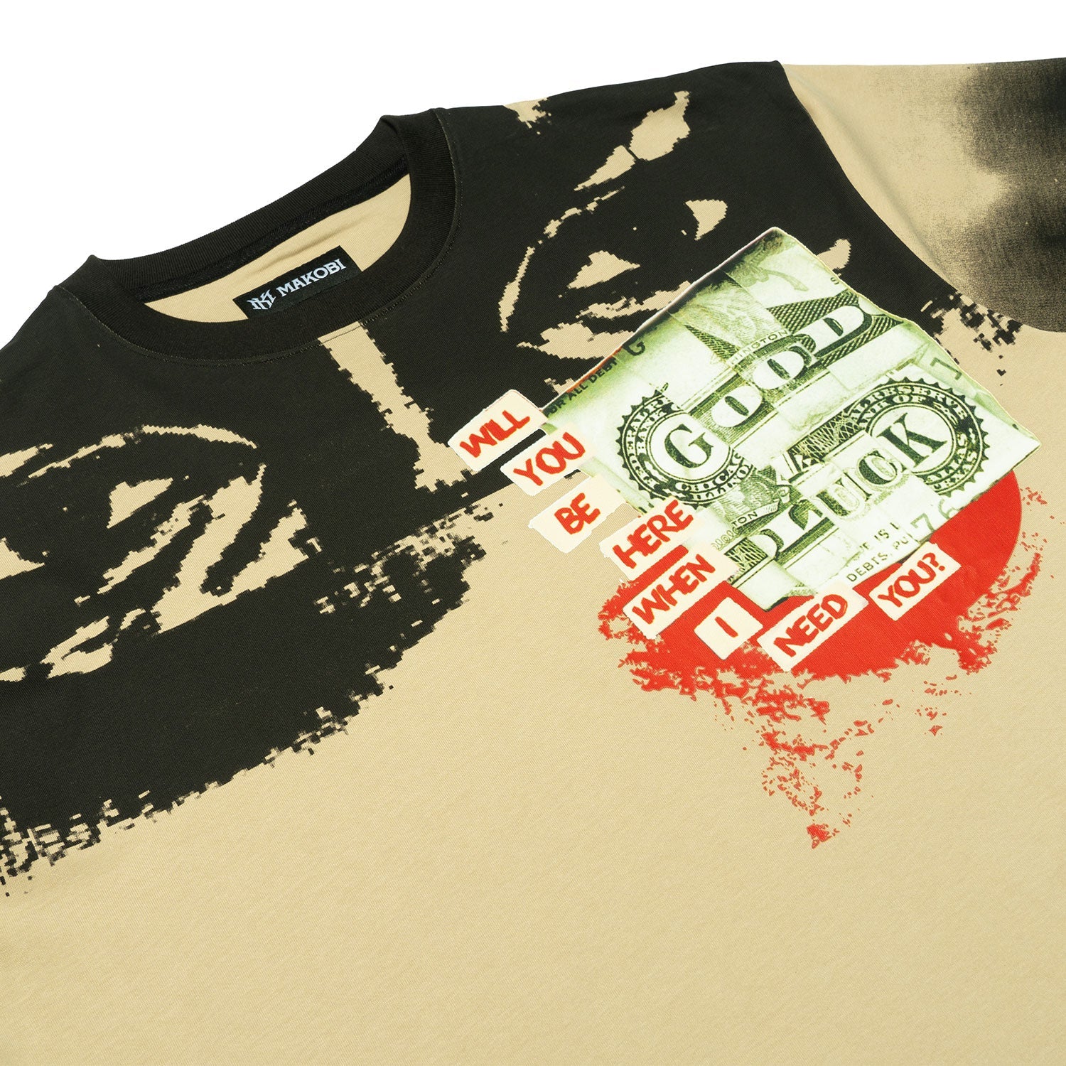 M369 Good Luck Money Tee - Khaki