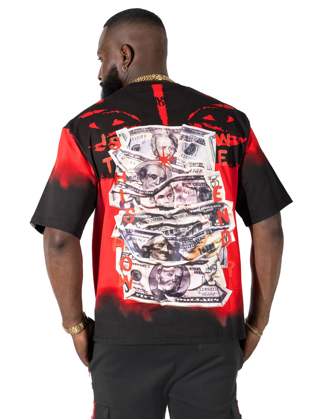 M369 Good Luck Money Tee - Red