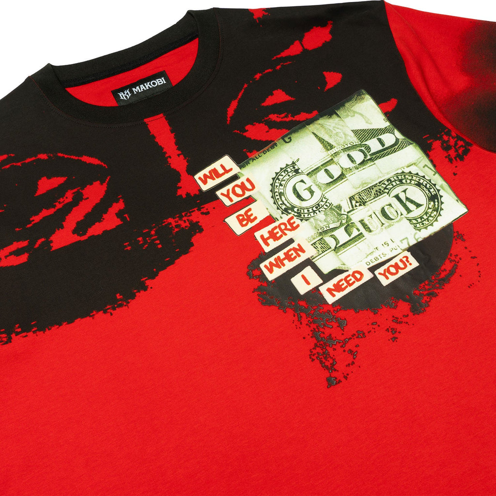 M369 Good Luck Money Tee - Red
