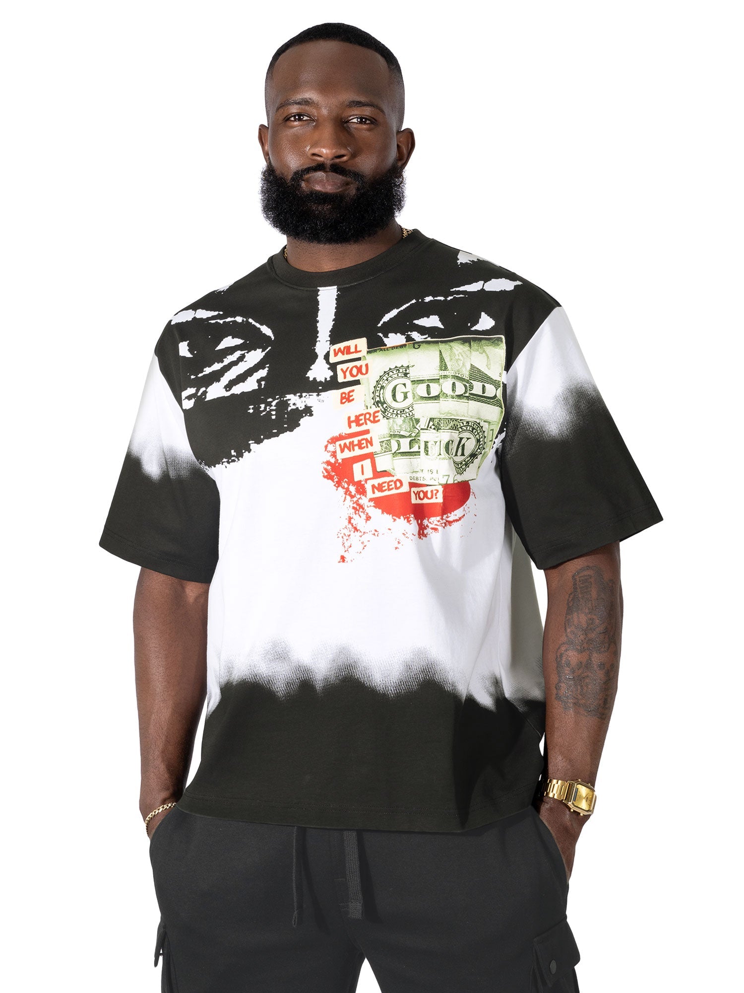 M369 Good Luck Money Tee - White