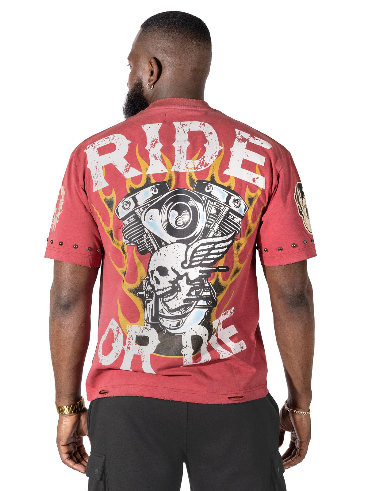 M382 Live Fast T-shirt - Burgundy
