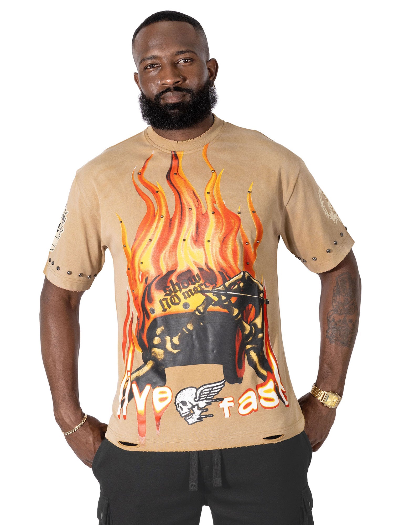 M382 Live Fast T-shirt - Mocha