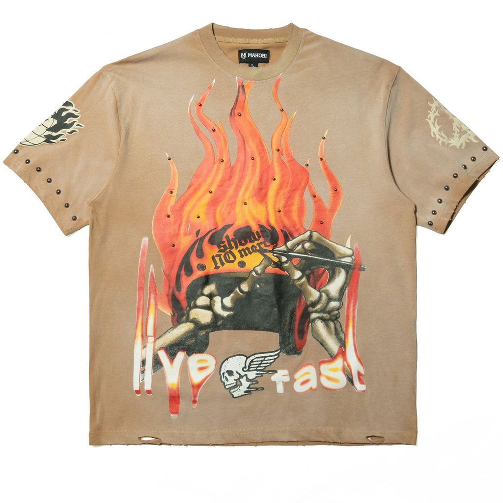 M382 Live Fast T-shirt - Mocha