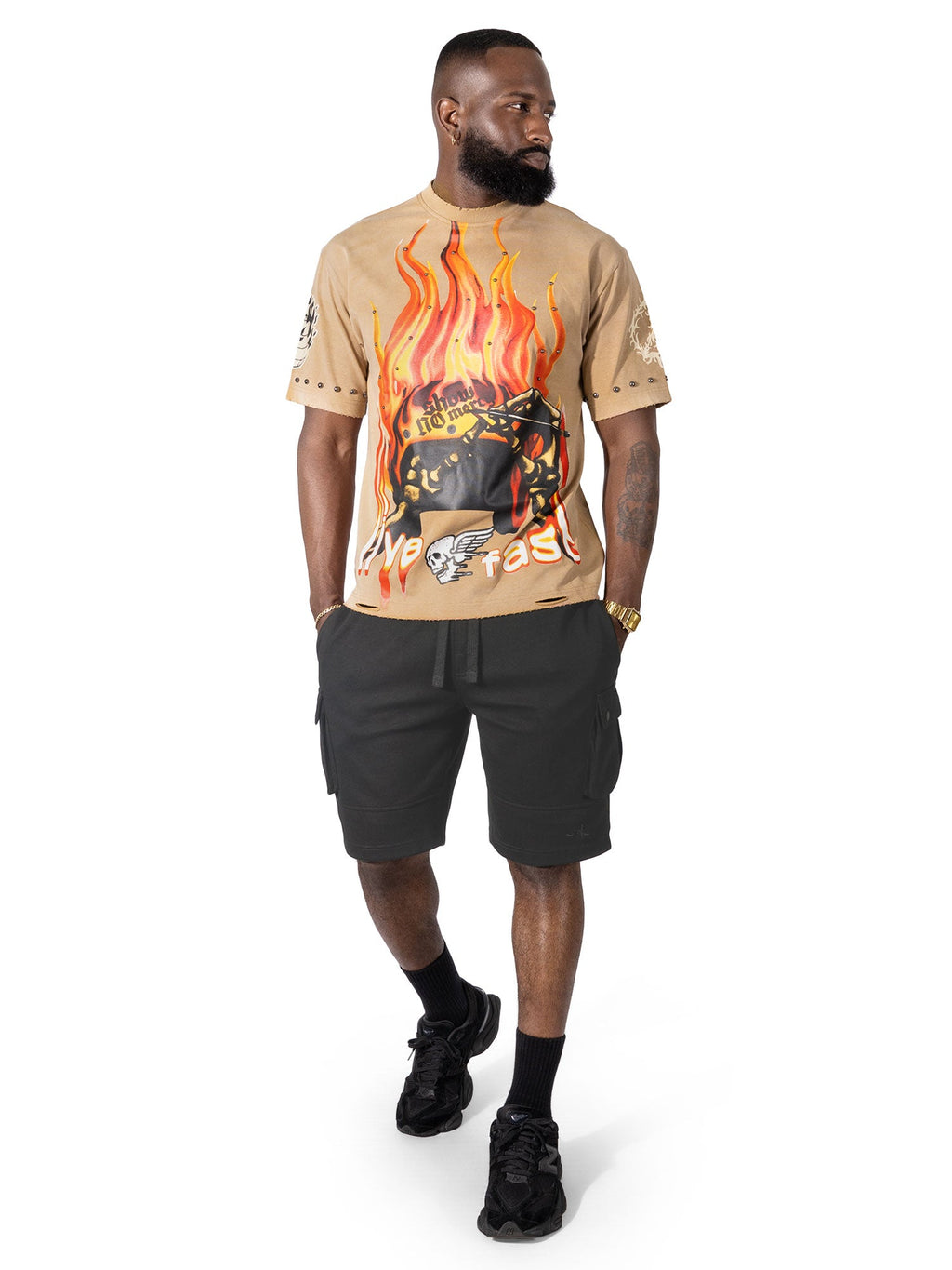 M382 Live Fast T-shirt - Mocha