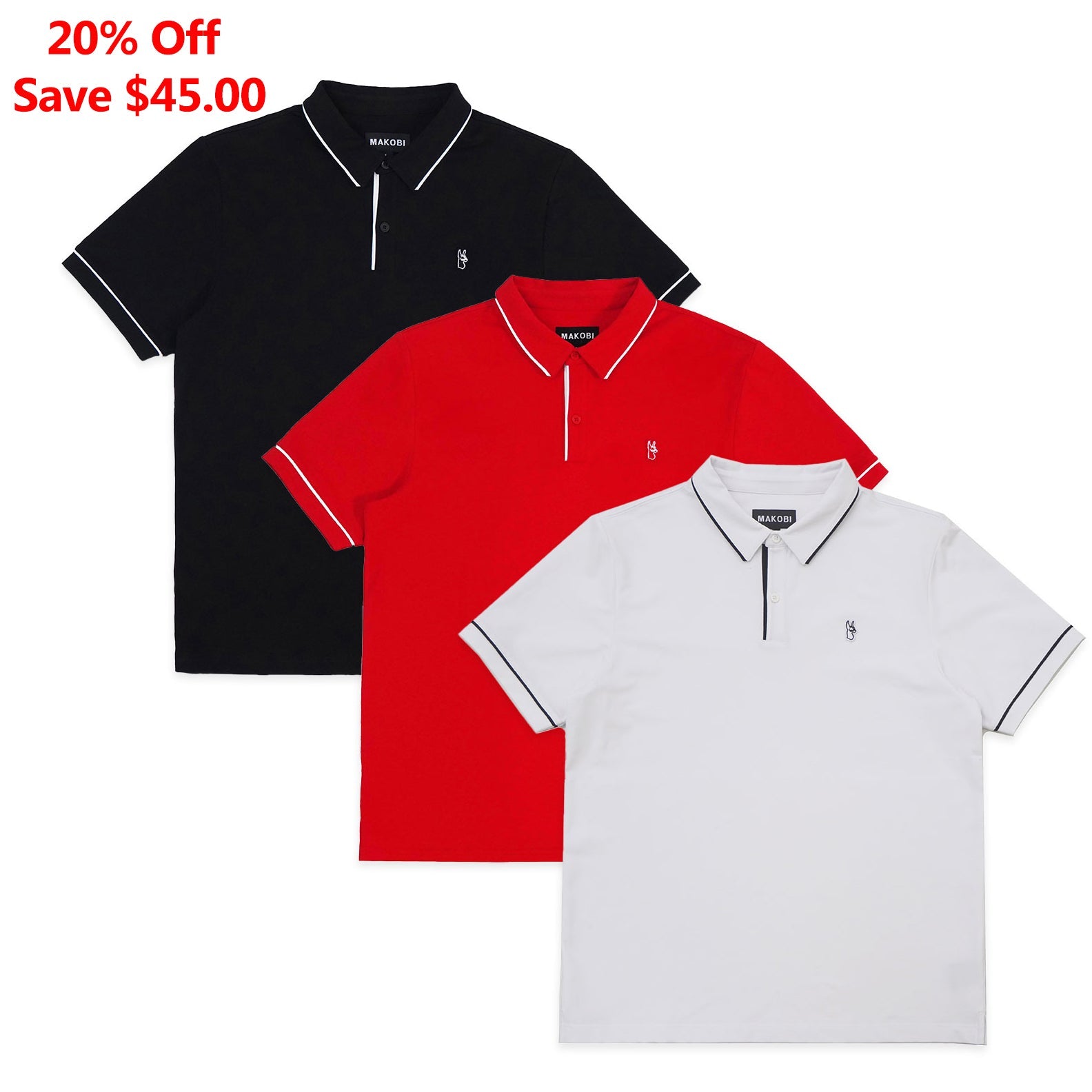 Tee | M383 Luciano Polo Shirt Set of 3