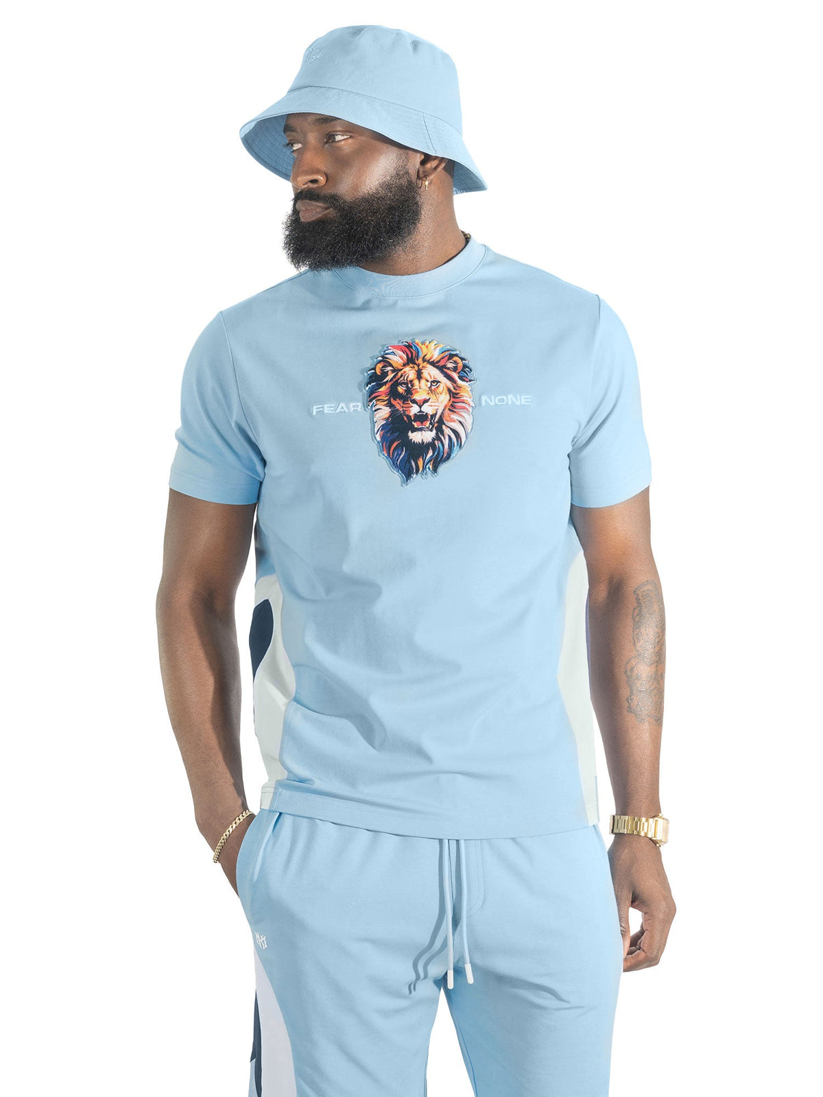 M398 Leone Short Set - Light Blue