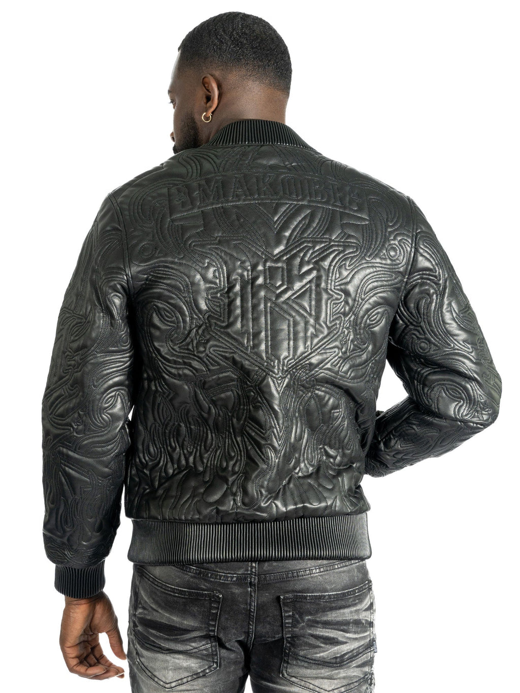 Jacket| M4108 Bianco Bomber Jacket - Black
