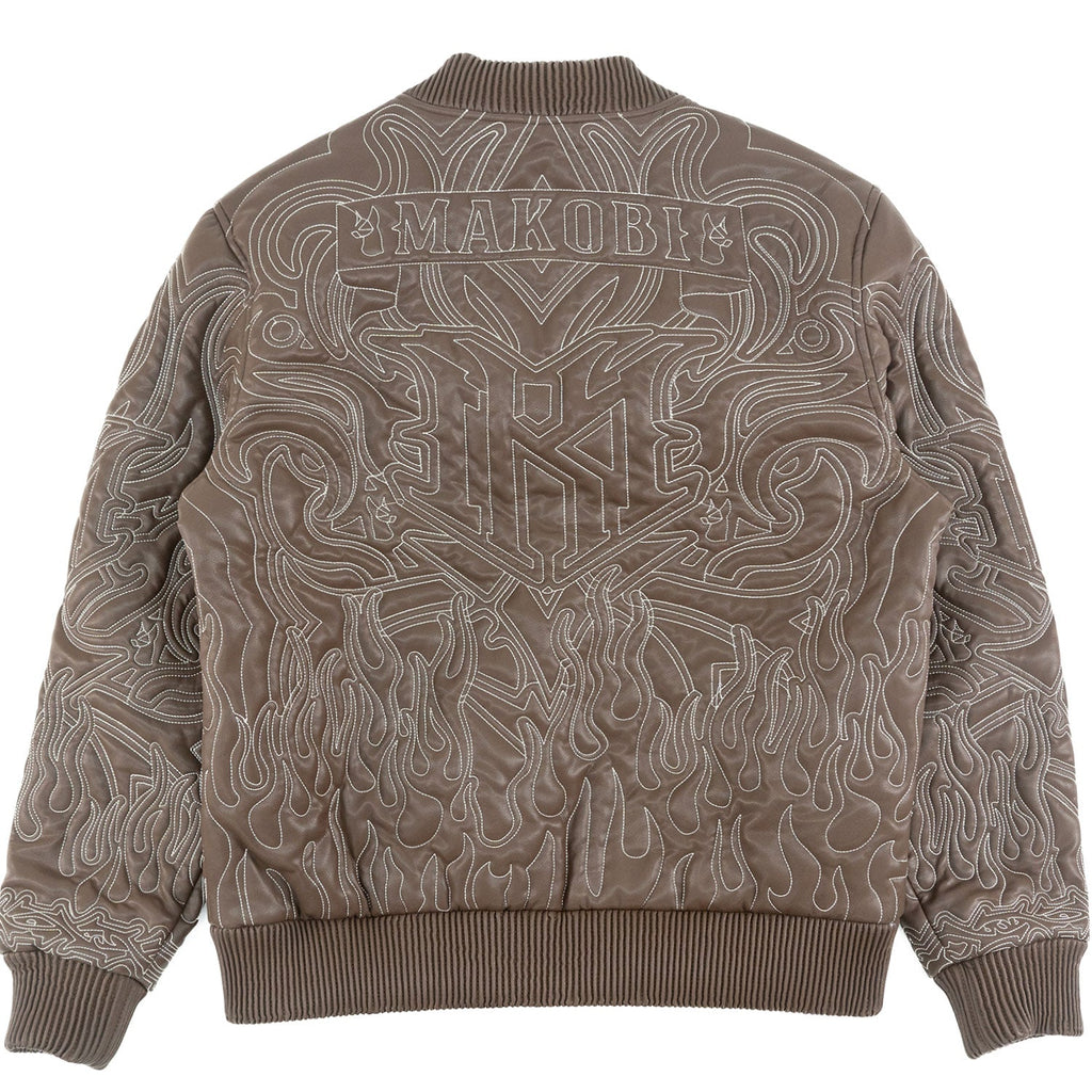 Jacket| M4108 Bianco Bomber Jacket - Brown