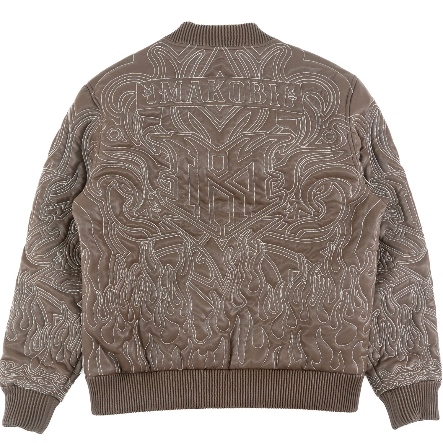 Jacket| M4108 Bianco Bomber Jacket - Brown