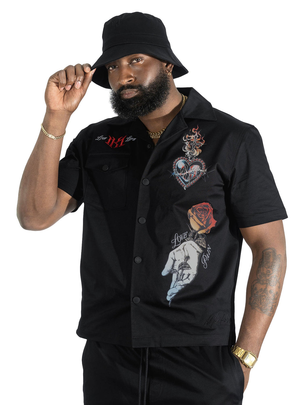 Set | M414 Vivere Twill Short Set - Black