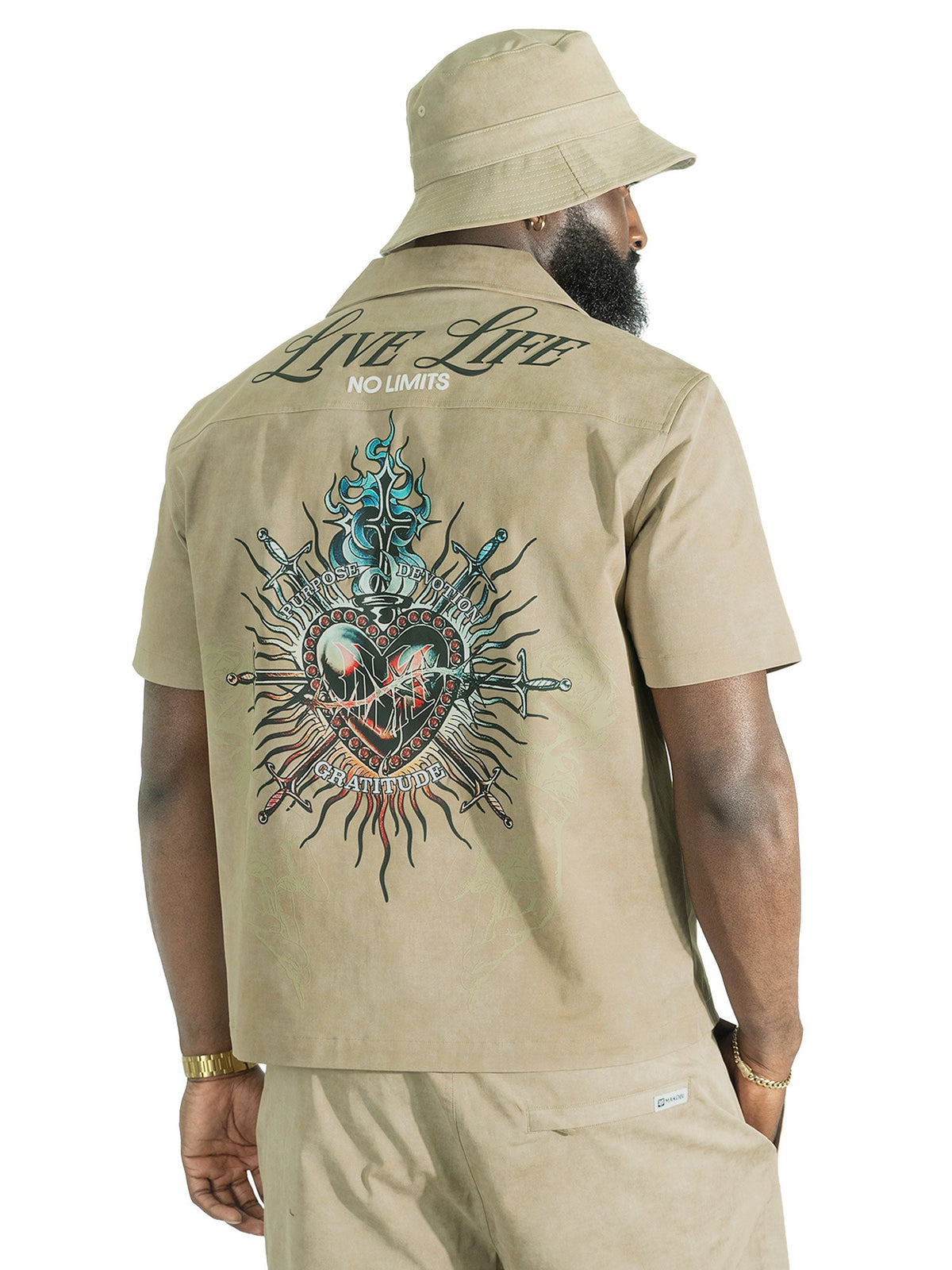 Set | M414 Vivere Twill Short Set - Khaki