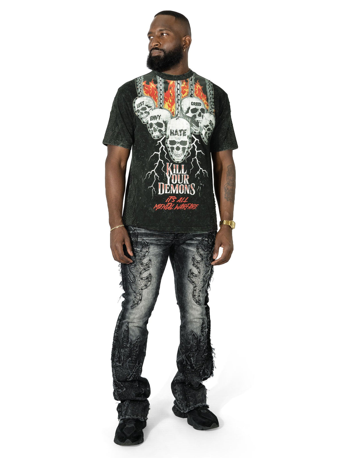 M1959 Tesoro Stacked Jeans - Black