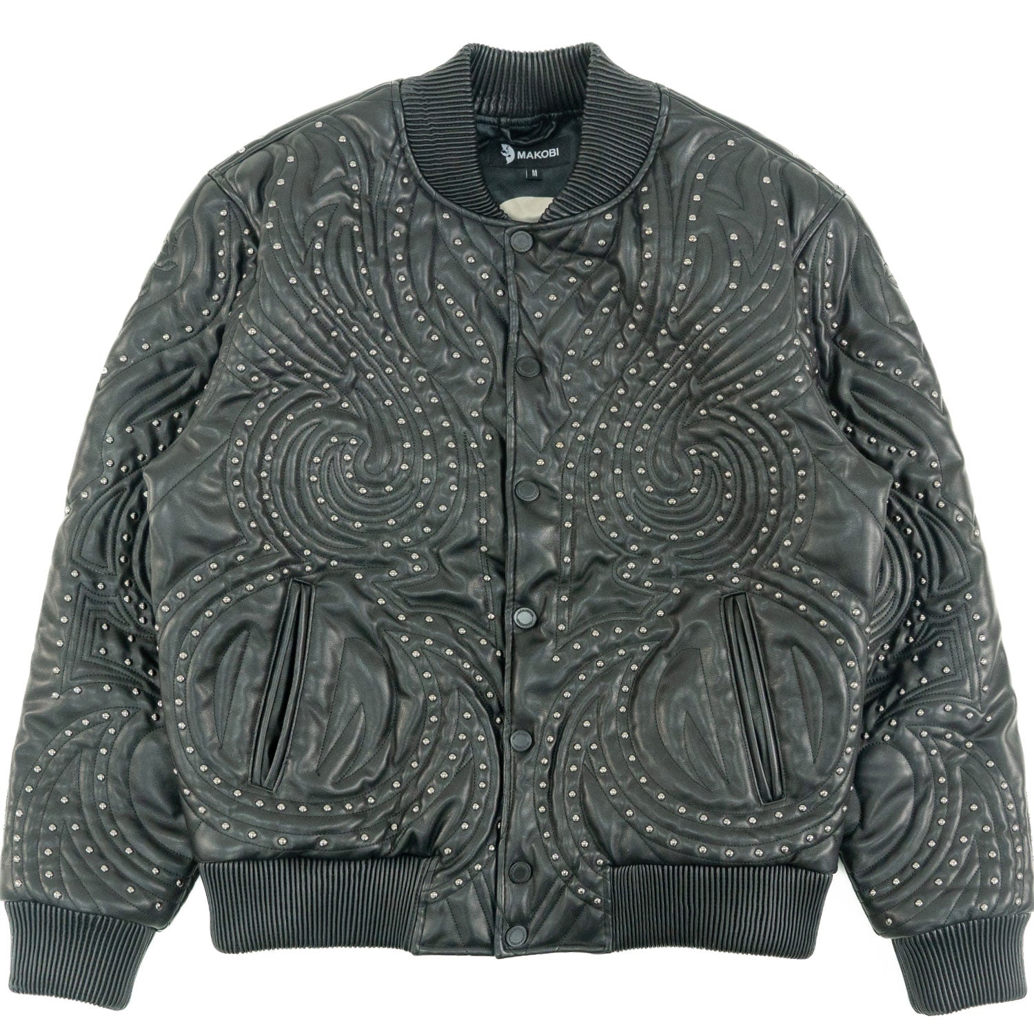 Jacket| M4208 Lorenzo Vegan Leather Jacket- Black
